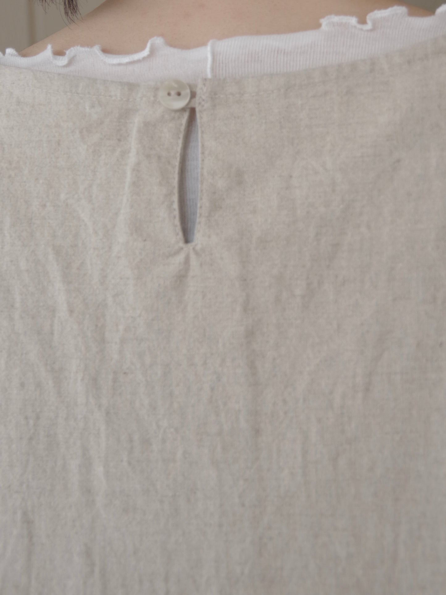 SLEEVELESS CANVAS ワンピース　｜ROBE de PEAU