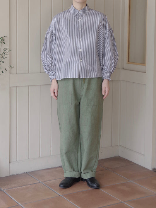 ナチュラルタイプライターシャーリングフレアシャツ | UNIVERSAL TISSU