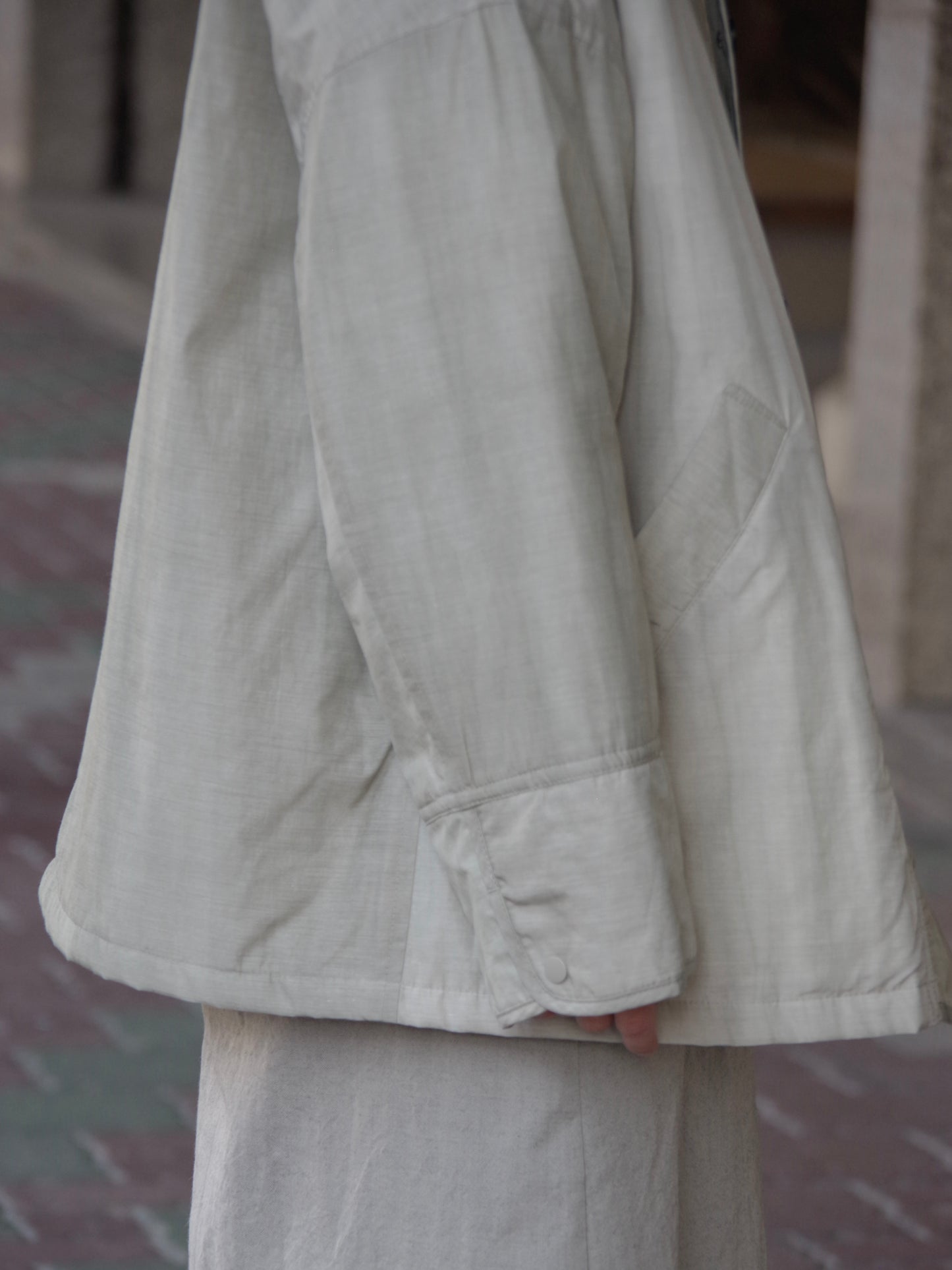 コットンナイロン evodown 流し染 ジャケット | yuni