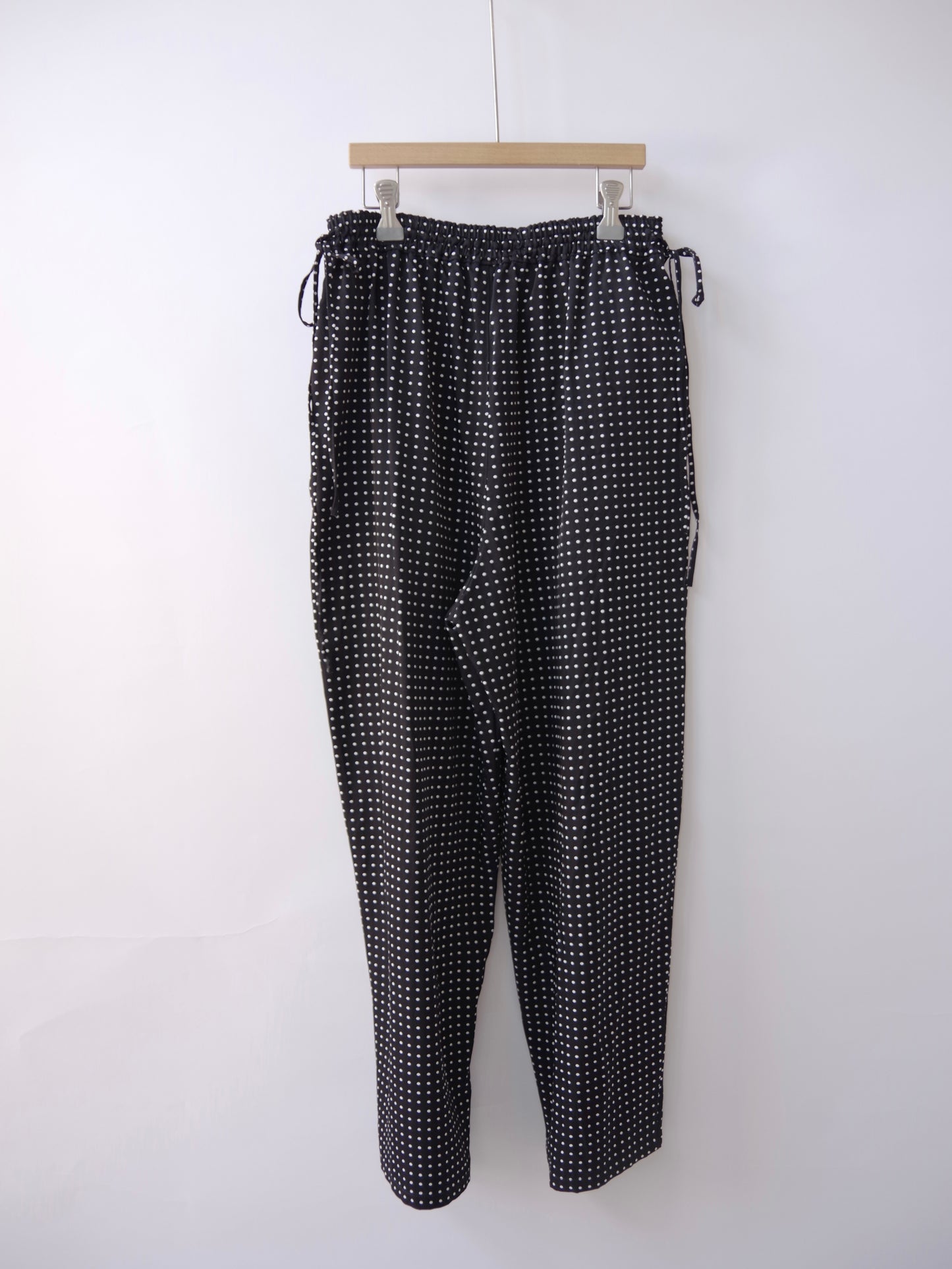 レーヨン/コットン Cu twill dot print drawstrings パンツ | yuni