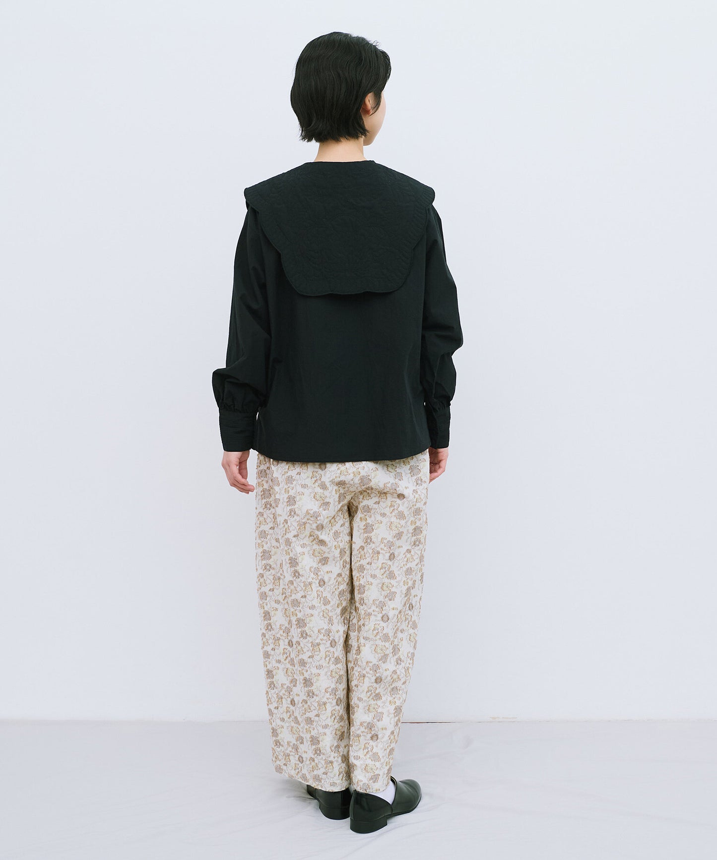 trapunto quilt collar ブラウス | qiri