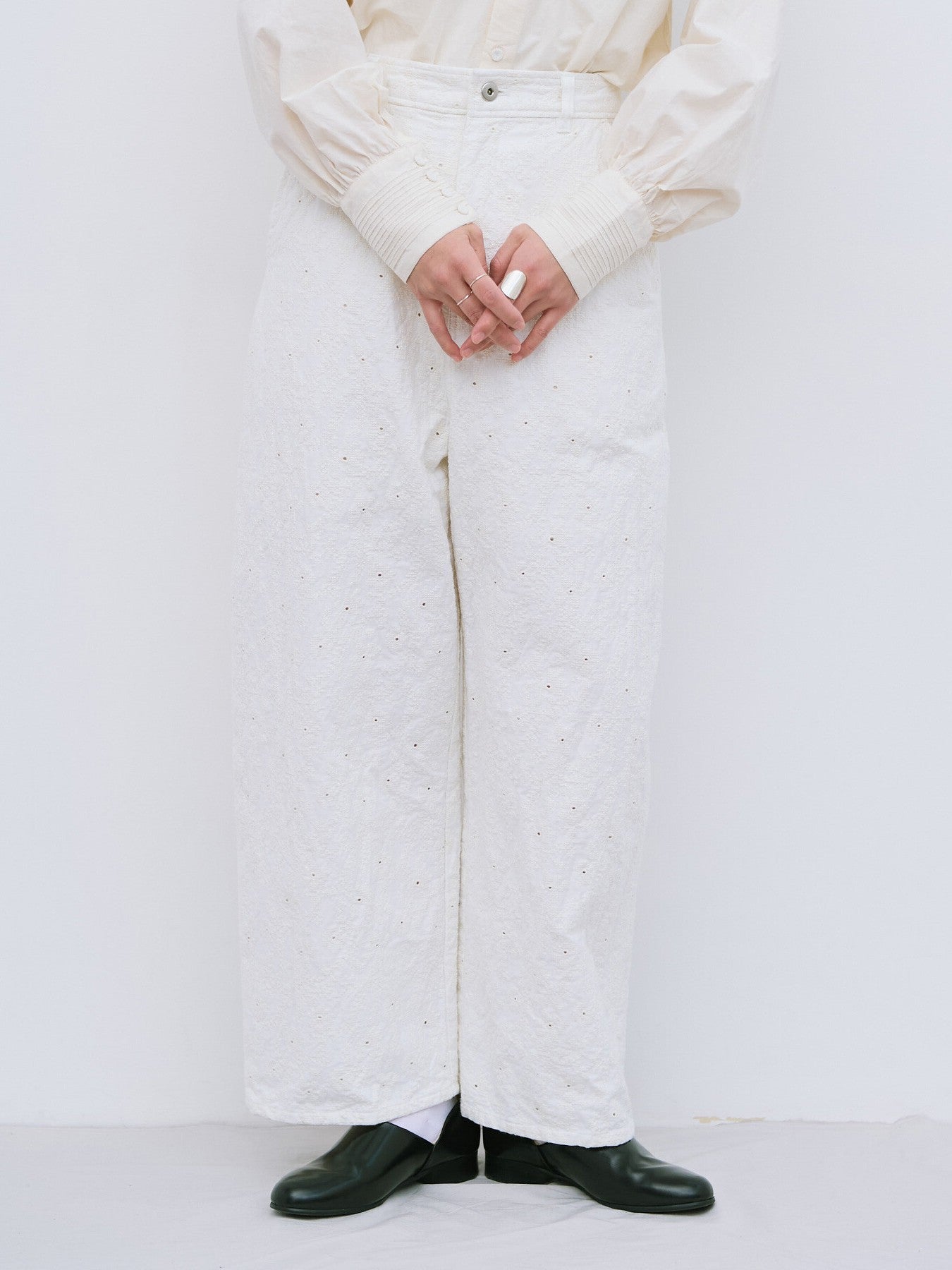 garden embroidery デニムパンツ | qiri