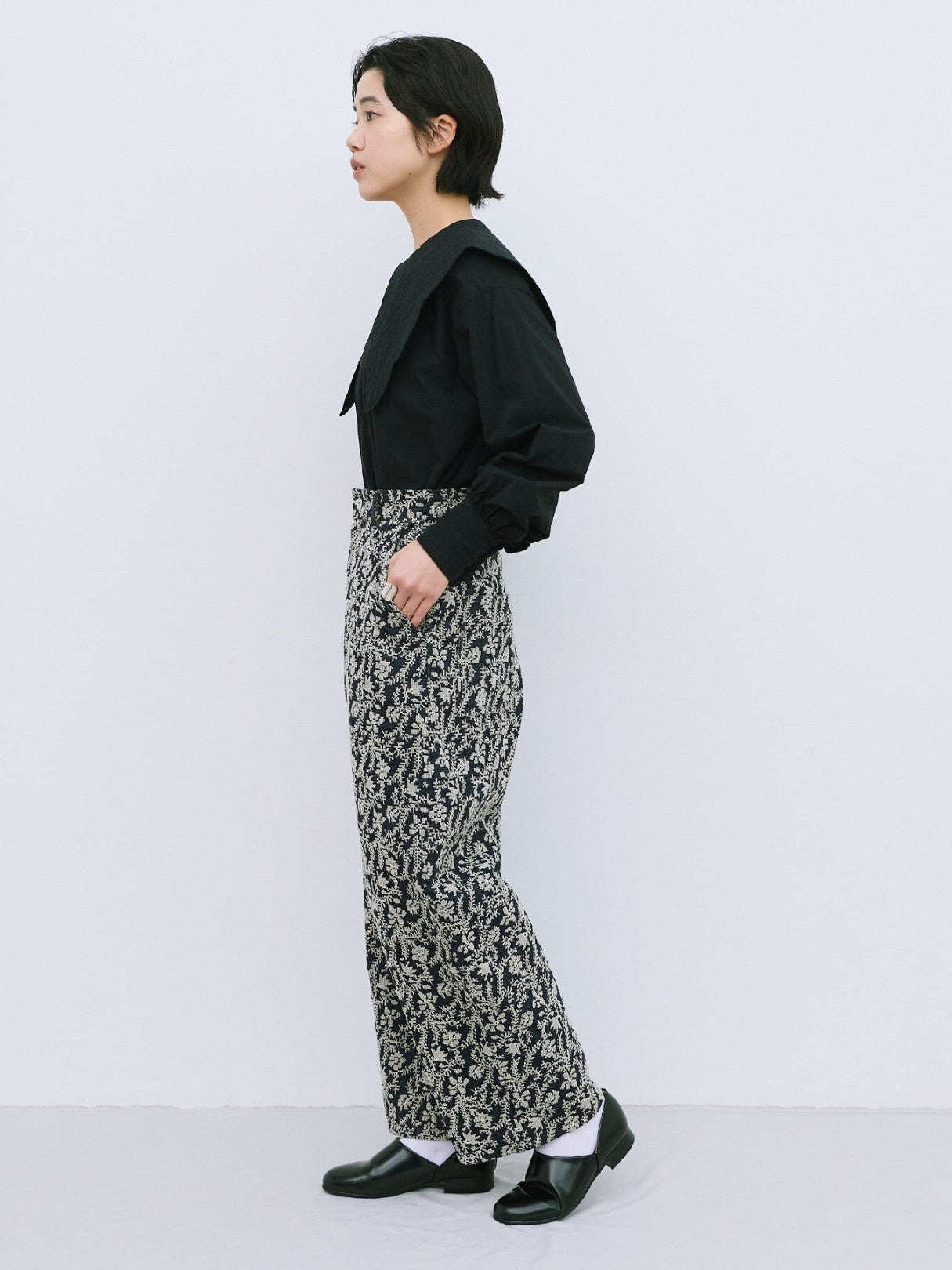 garden embroidery デニムパンツ | qiri