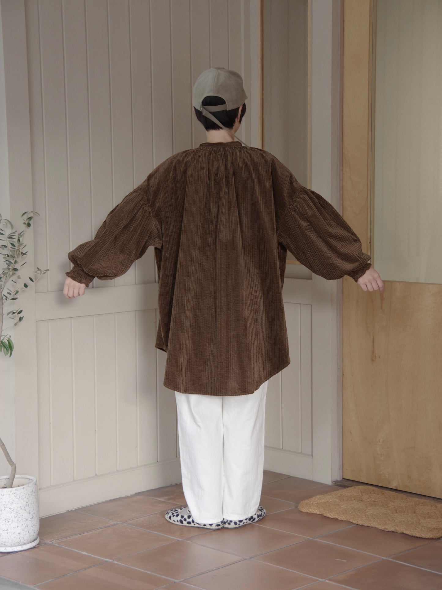 親子コーデユロイトリプルシャーリングブラウス｜UNIVERSAL TISSU