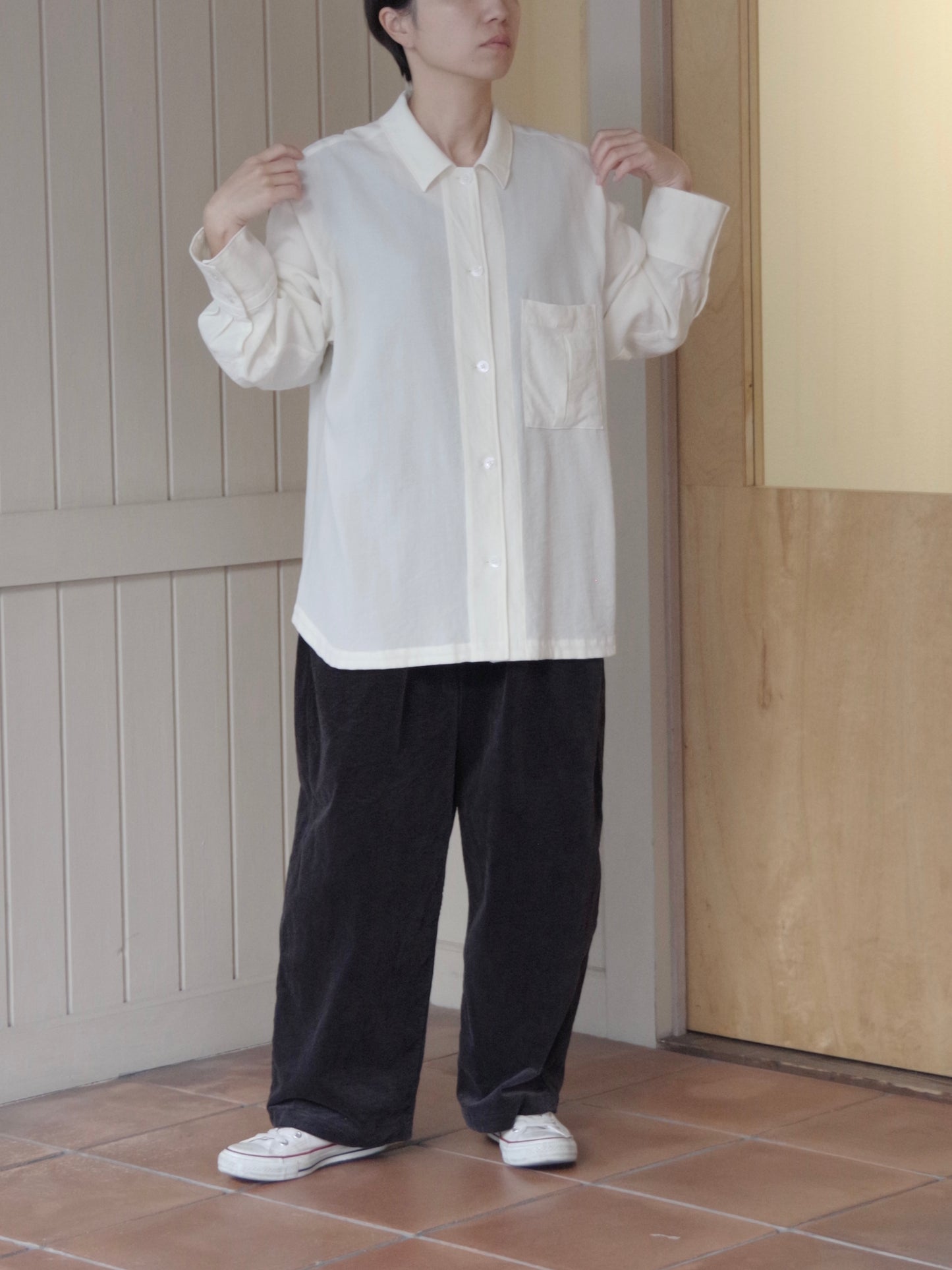 レーヨンウール haori シャツ ( 2 color) | yuni