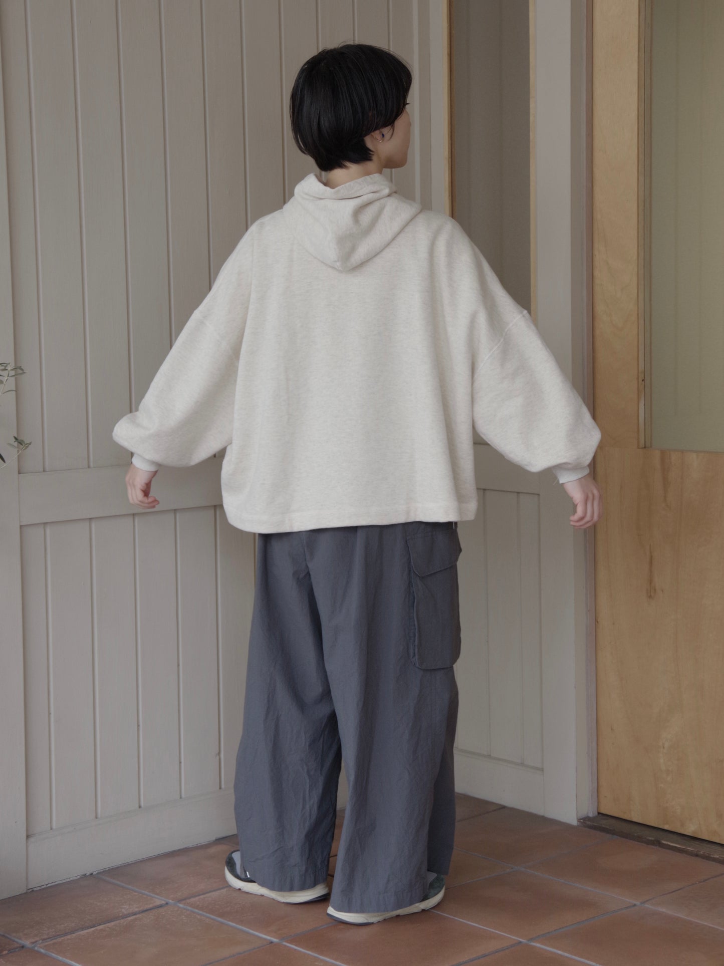 ランダム吊り裏毛 フーディプルオーバー | OUVERT