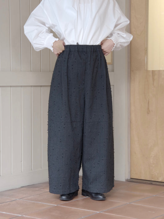 sashiko jacquard ボリュームパンツ | qiri