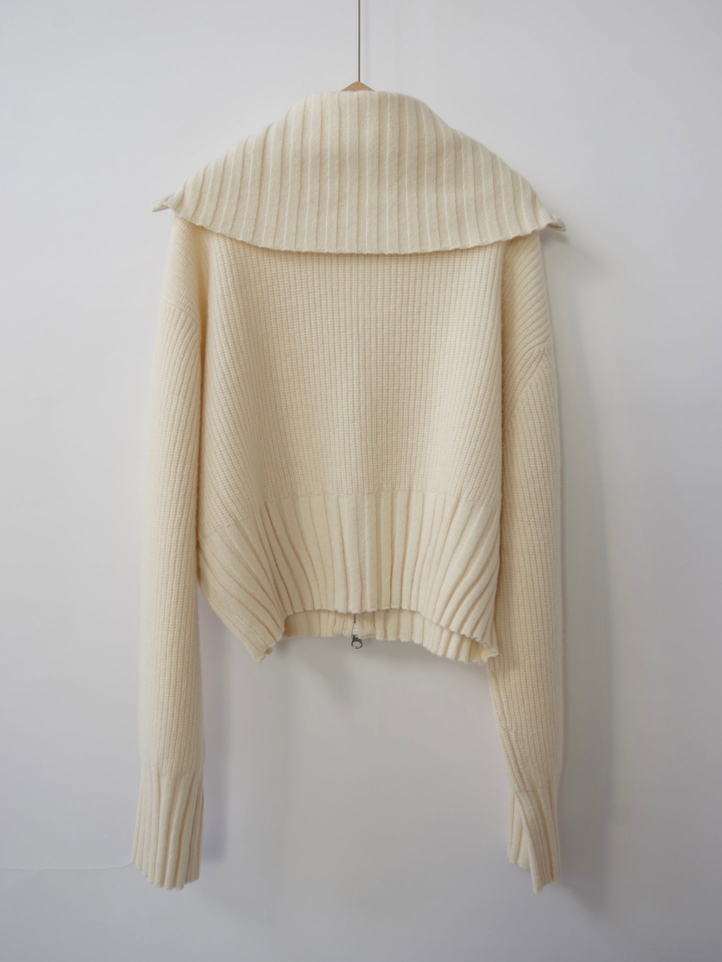 AIR WOOL zip cardigan | fig London