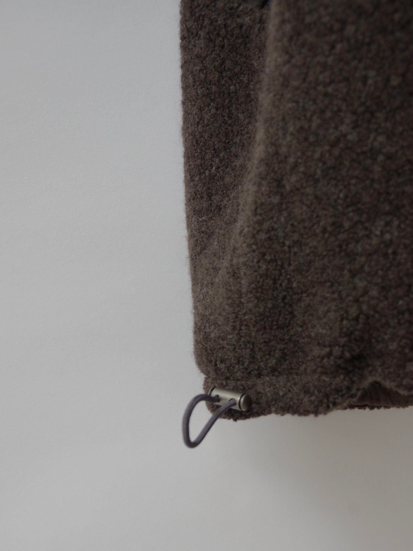 flower dot quilt jacquard ショートリバーシブルベスト | qiri