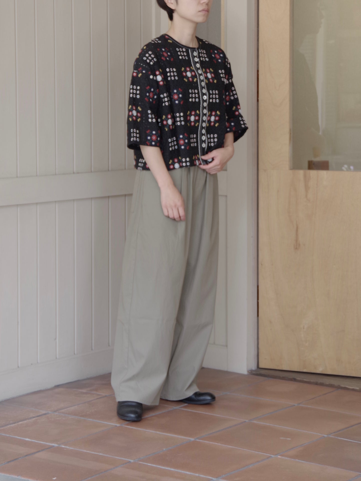 eyelet embroidely haori ブラウス ( 2color)  |  yuni