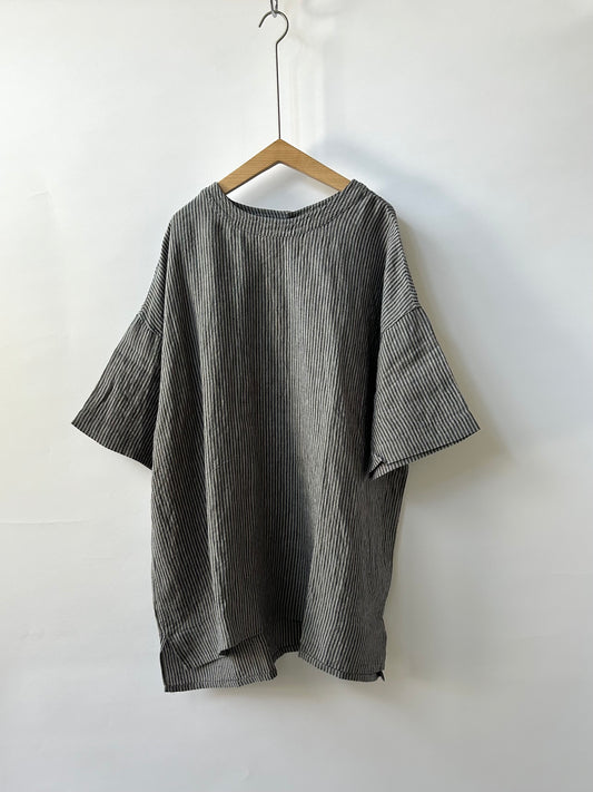 トリプルワッシャーリネンバックボタンシャツ size3 | TISSU