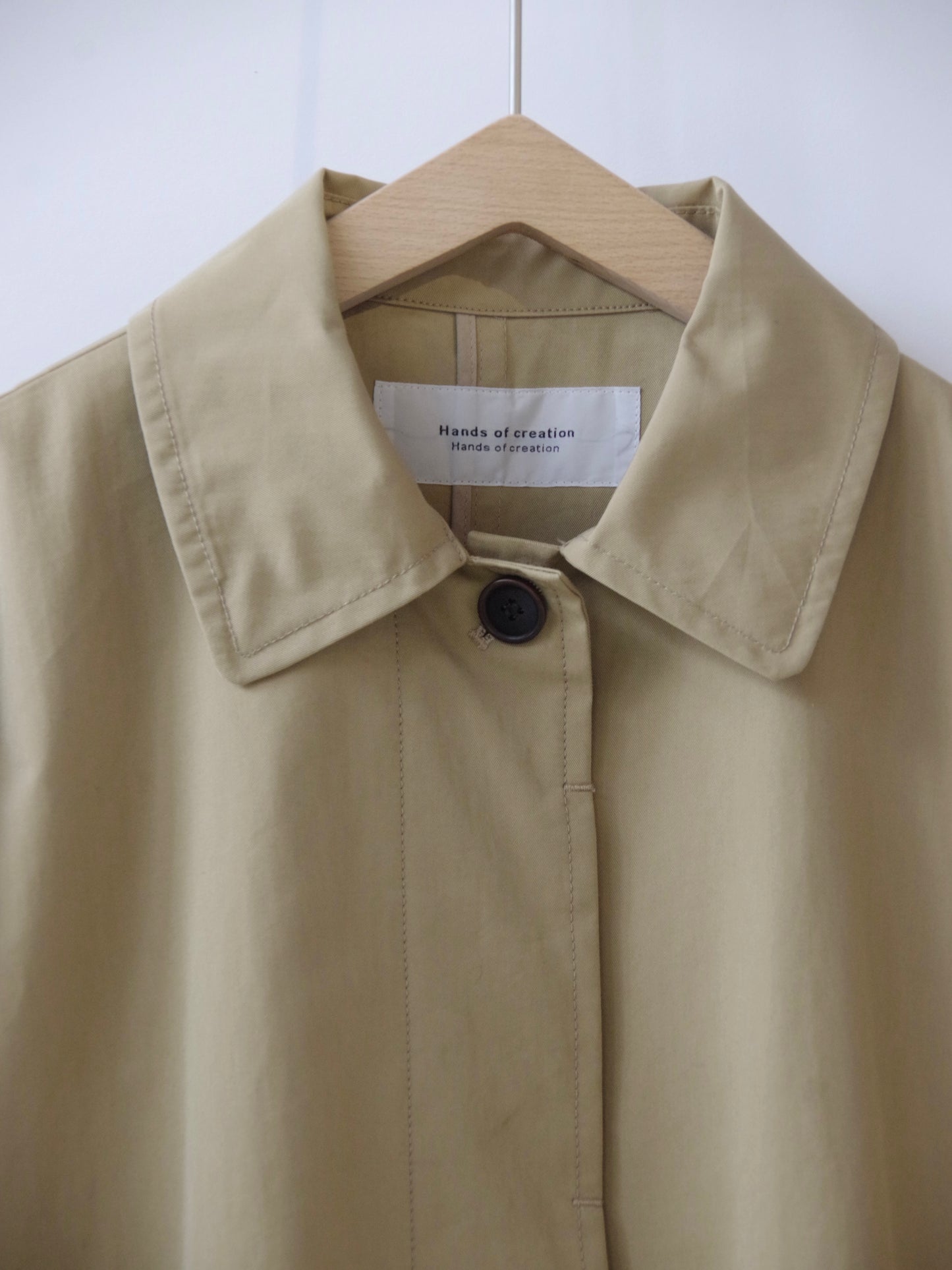 ナイロンツイル（撥水）ステンカラーコート | Handsof creation