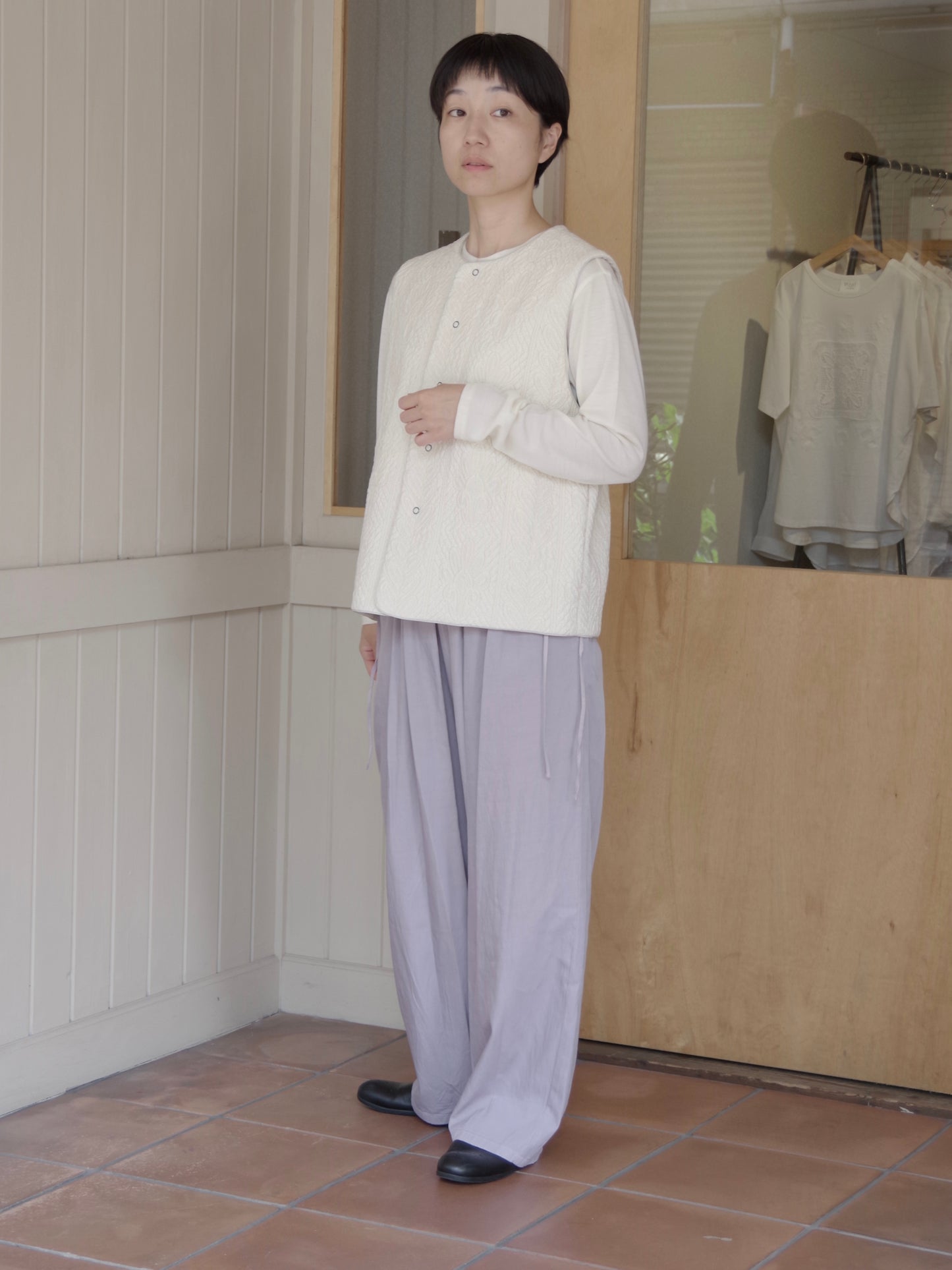 boutis jacquard ベスト ( 2color) |  qiri