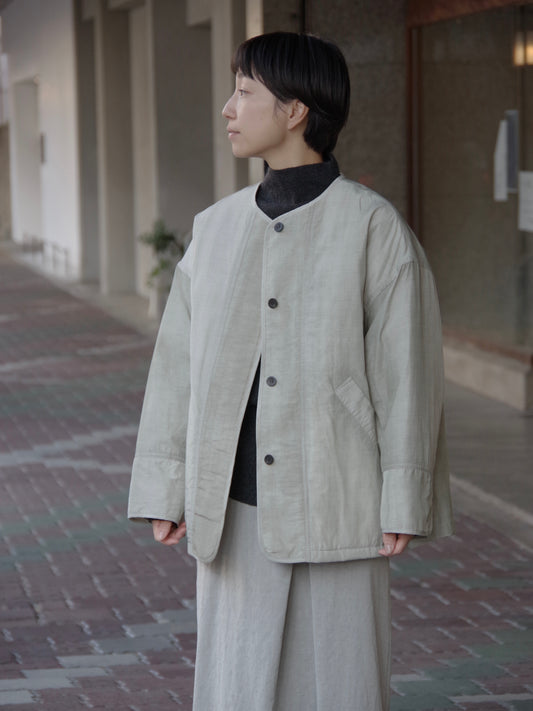 コットンナイロン evodown 流し染 ジャケット | yuni