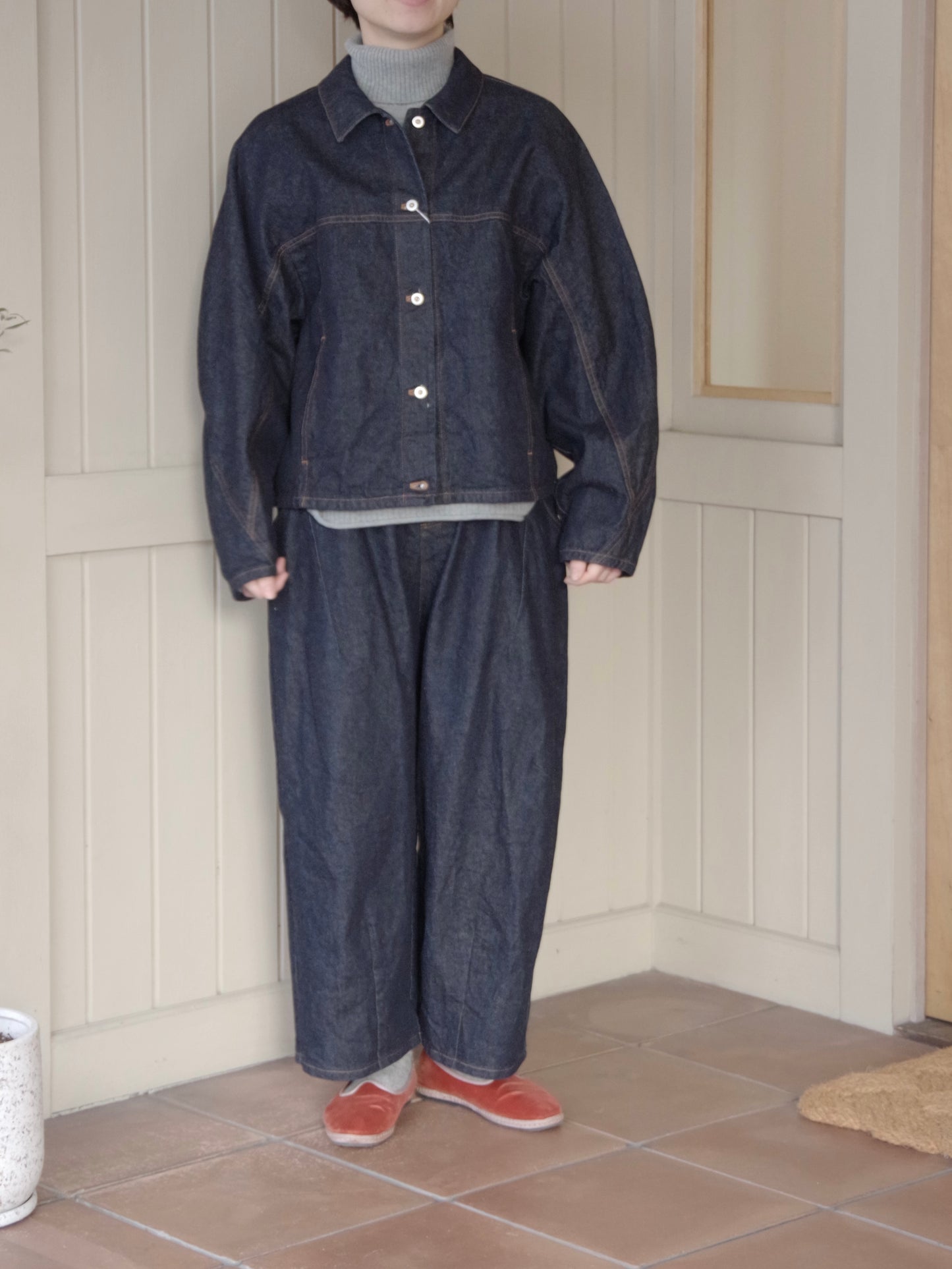 10oz denim cocoon ブルゾン | yuni