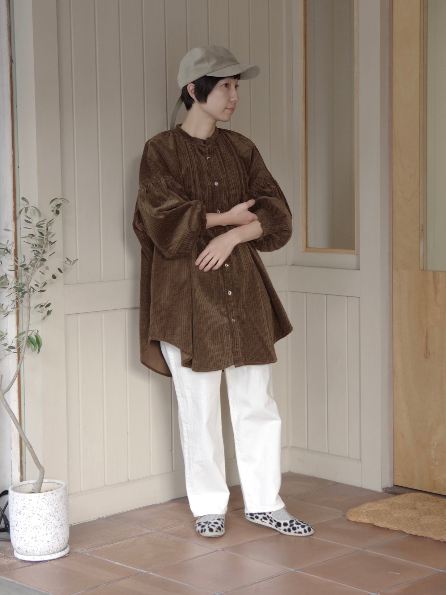 親子コーデユロイトリプルシャーリングブラウス｜UNIVERSAL TISSU