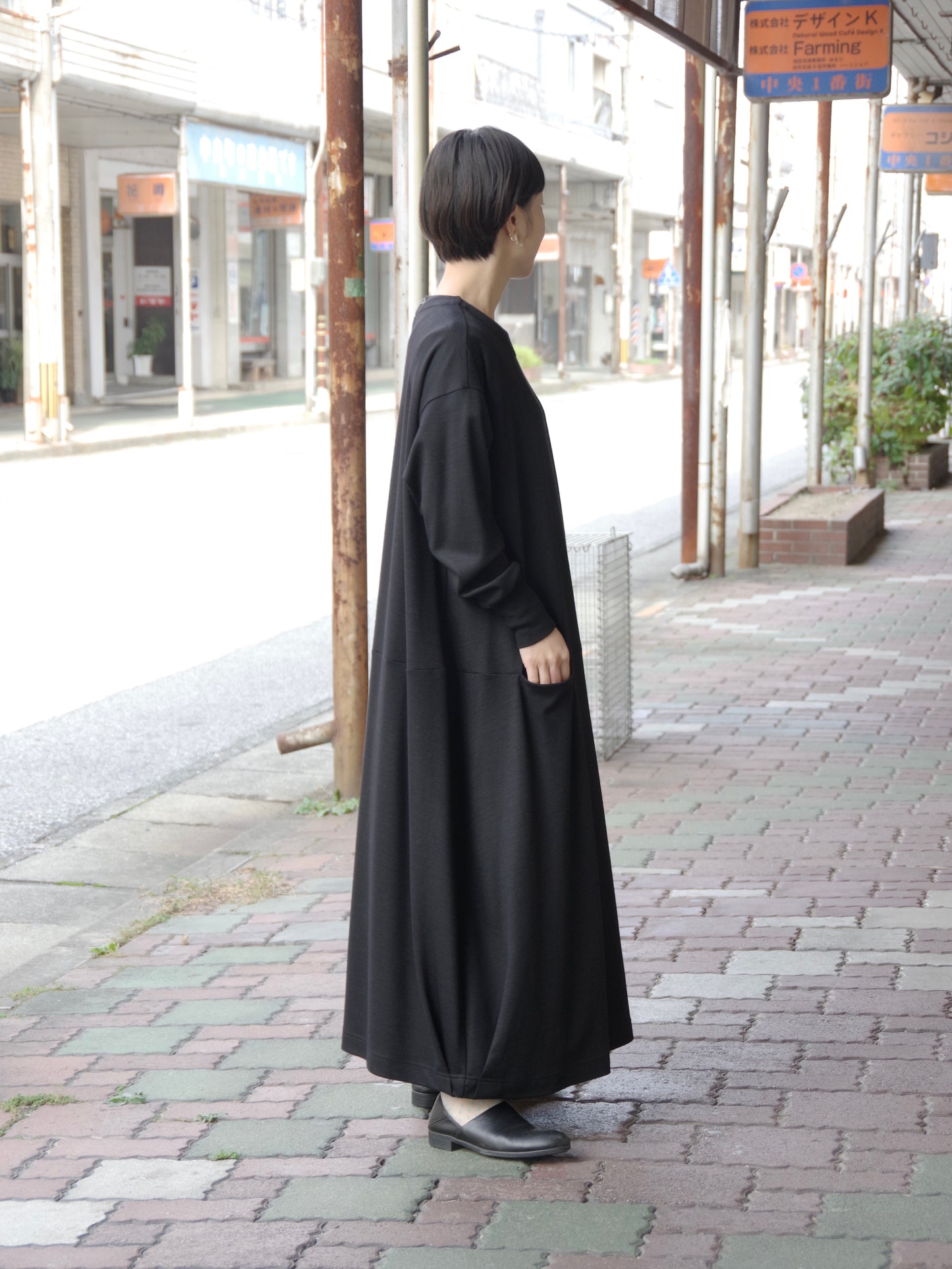 スムースウールコクーンワンピース | atelier naruse