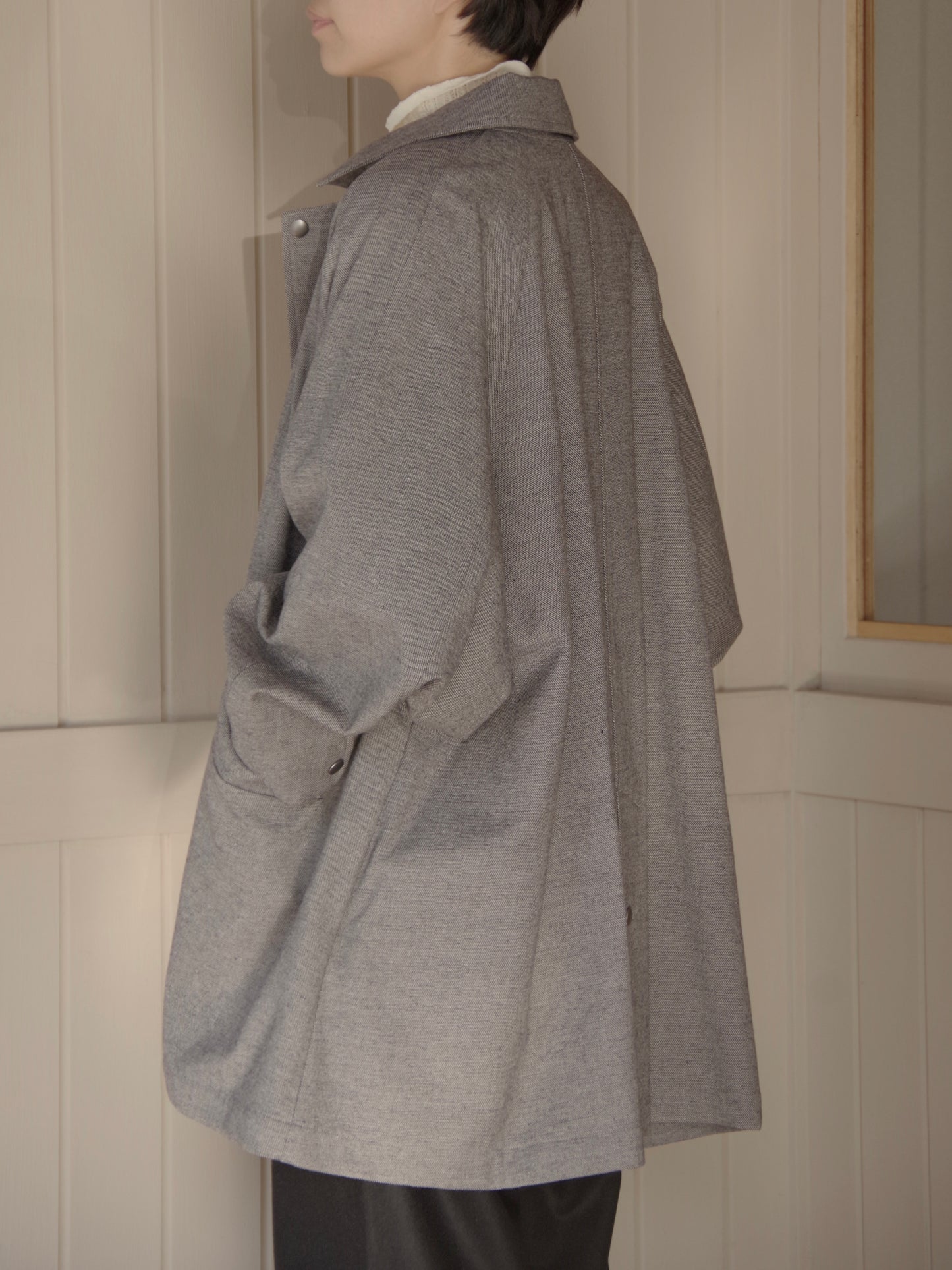 POP TWEED DOLMAN コート| buoy buoy