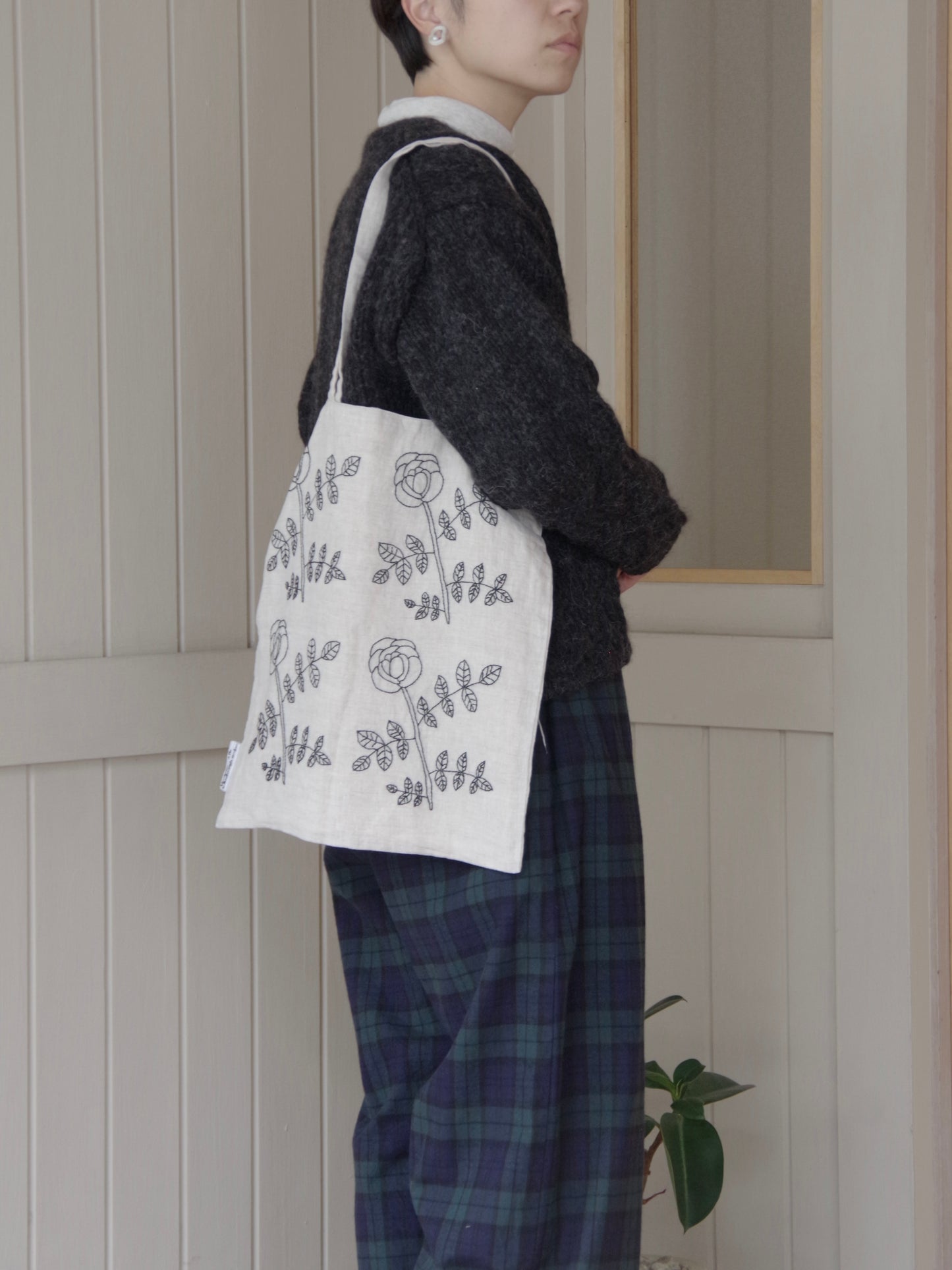 バラの花トートバッグ  | potandtea