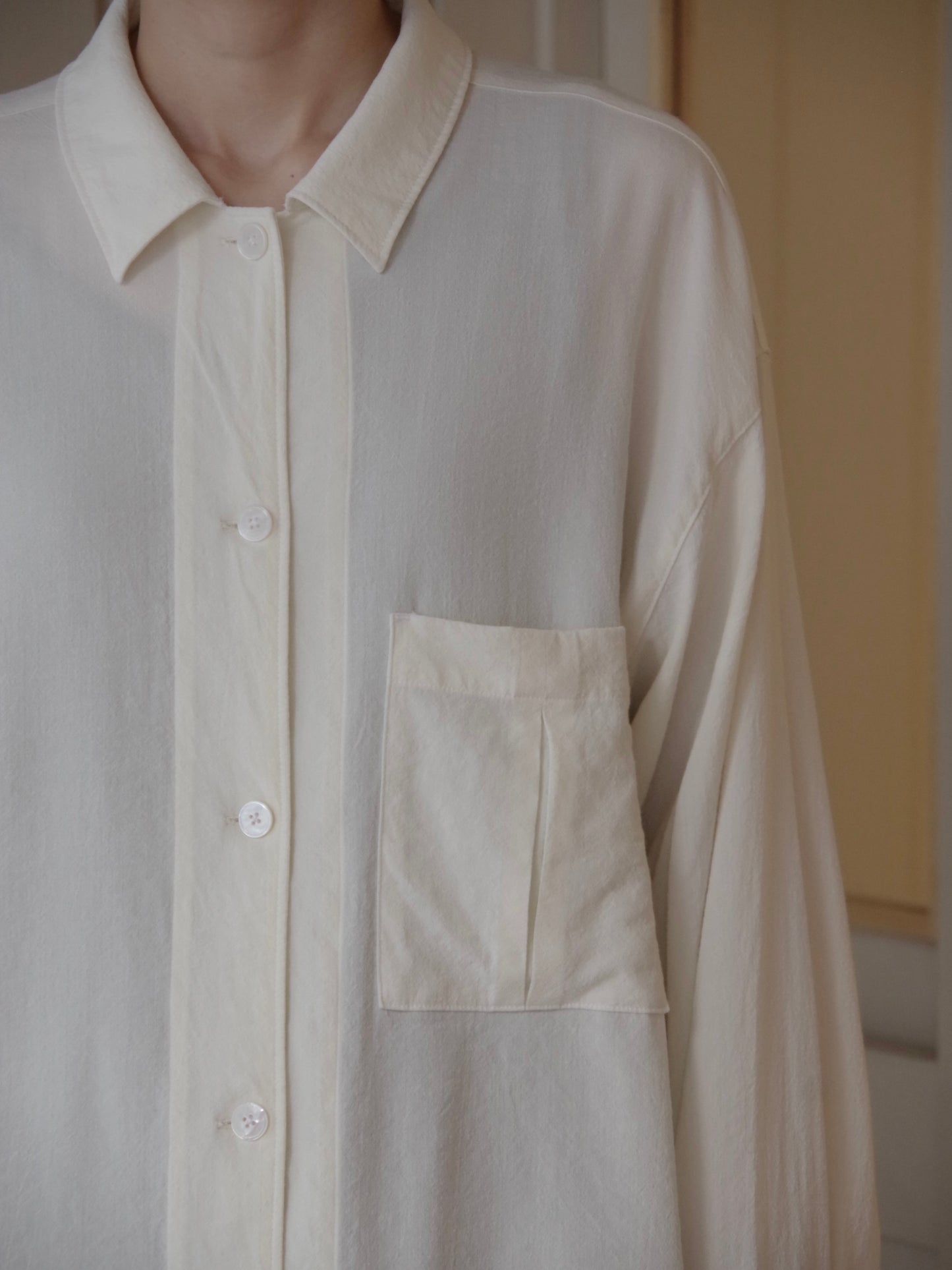 レーヨンウール haori シャツ ( 2 color) | yuni