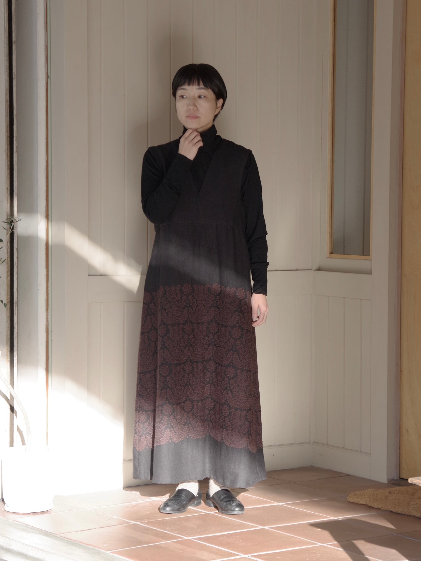 irasos embroidery ジャンパードレス | qiri