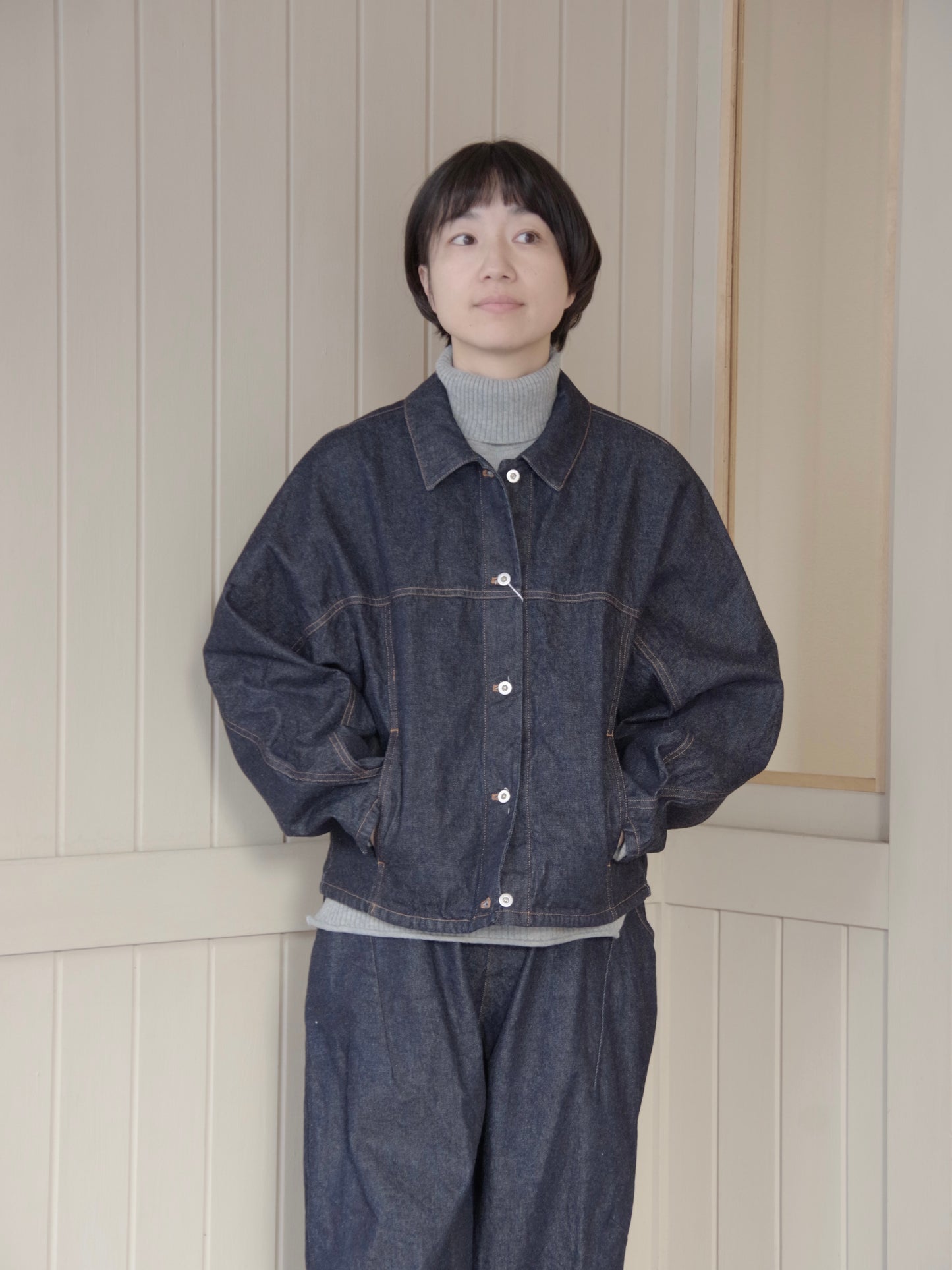 10oz denim cocoon ブルゾン | yuni