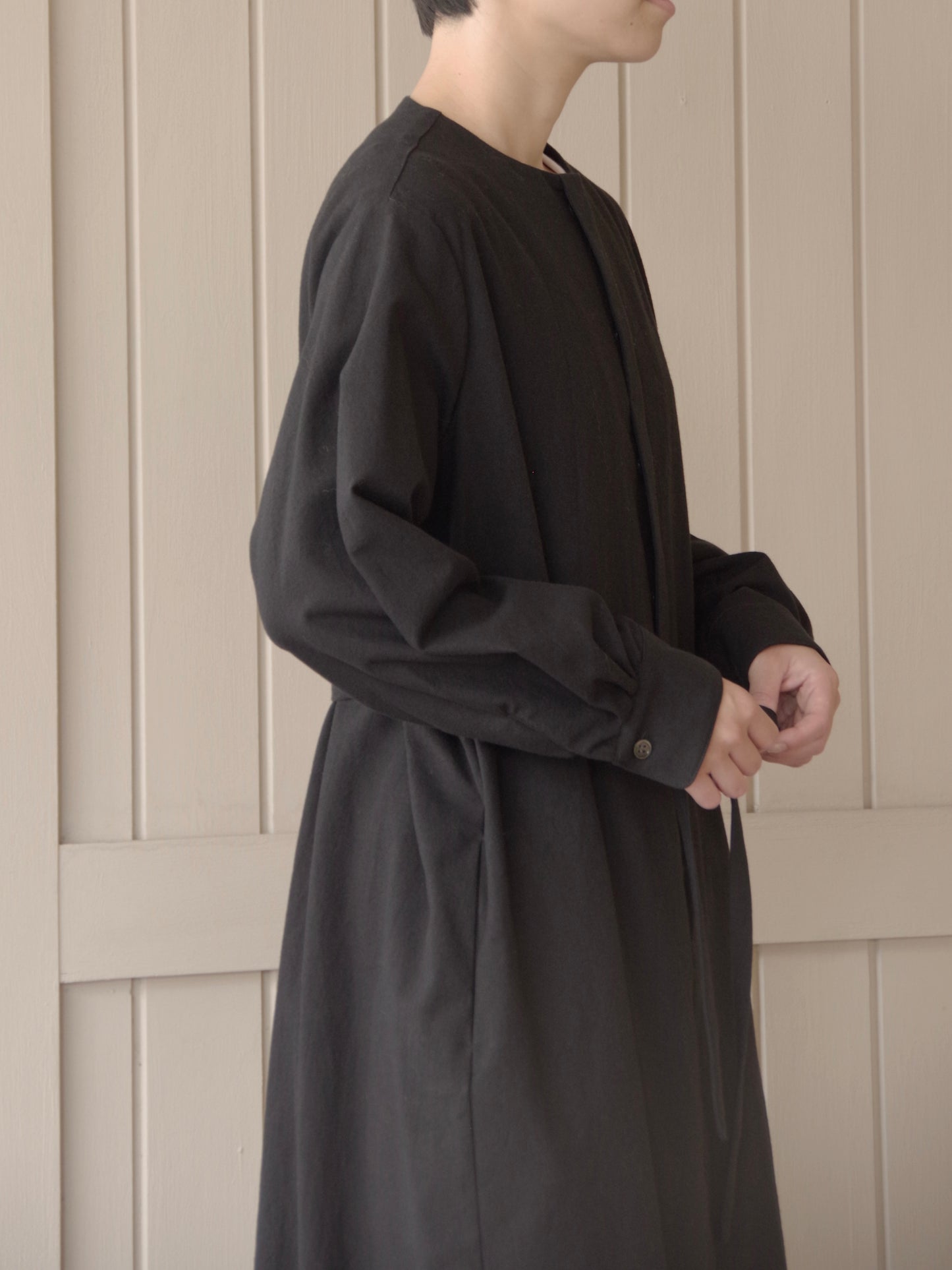 コットンウールシャツワンピース | atelier naruse