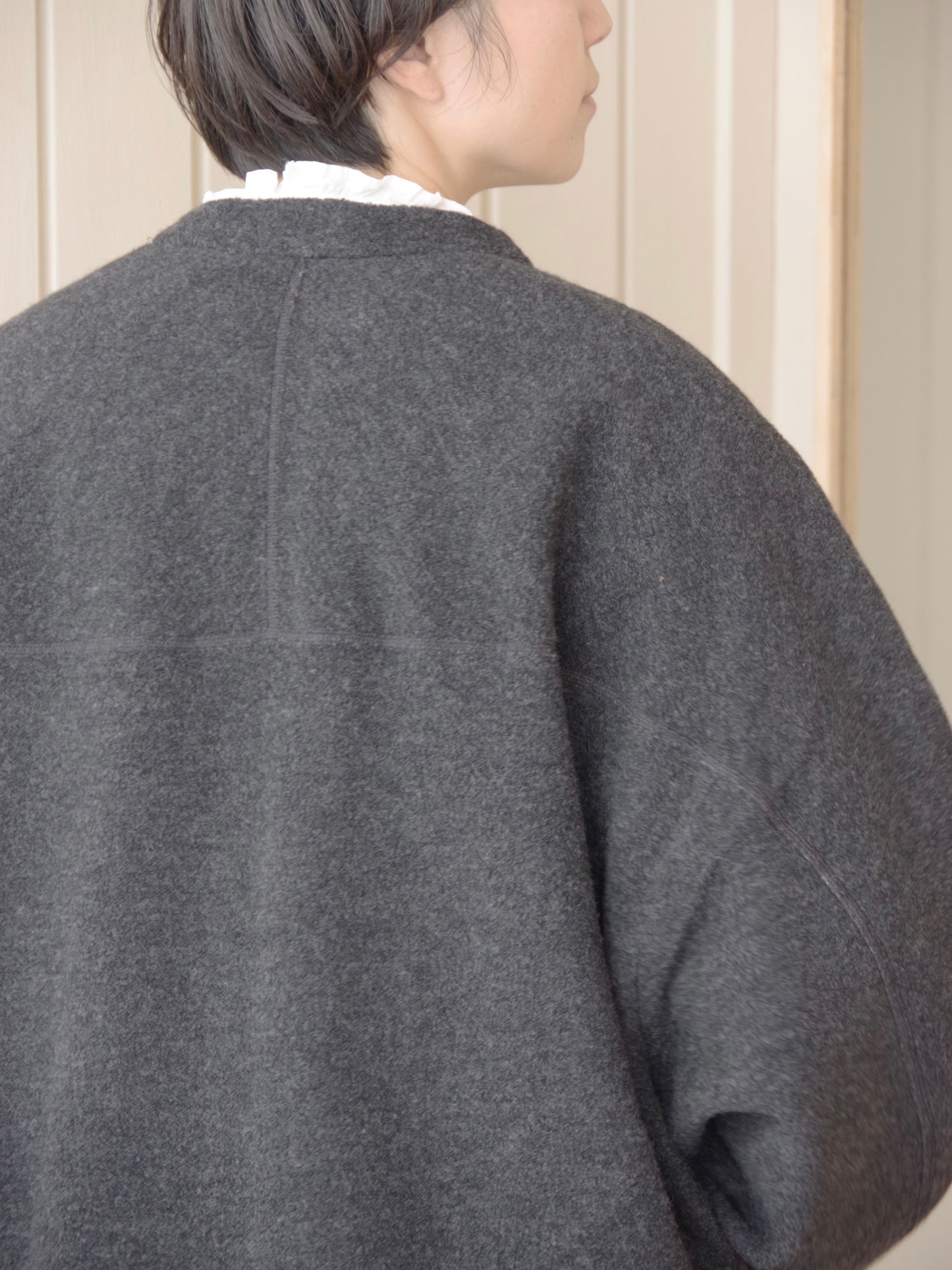 コットンウールカシミアボア コクーンブルゾン | yuni