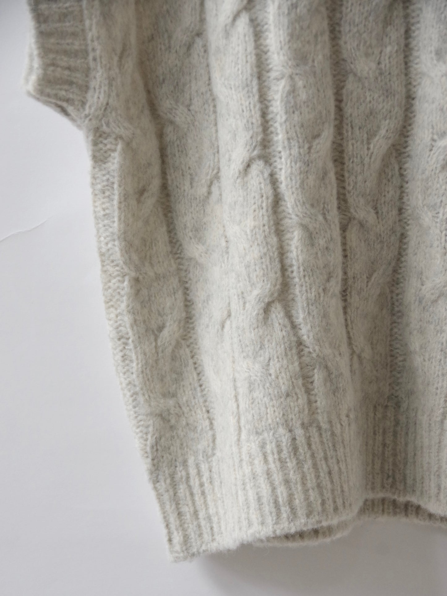 malibo mix ウール アラン編みベスト | yuni