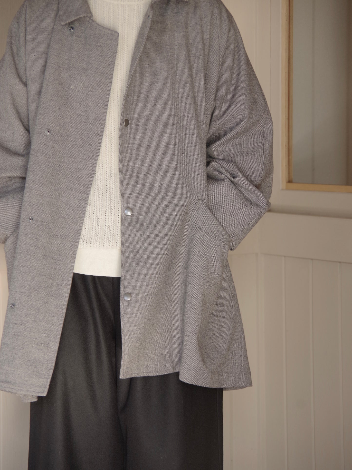 POP TWEED DOLMAN コート| buoy buoy