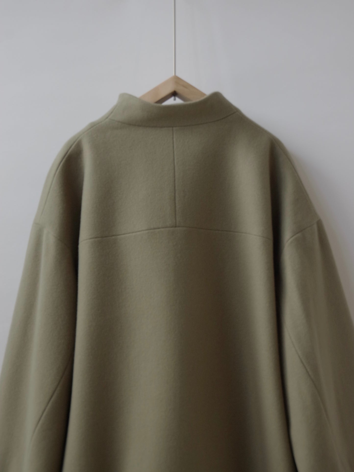 W/super100 bottleneck drawstrings hem コート