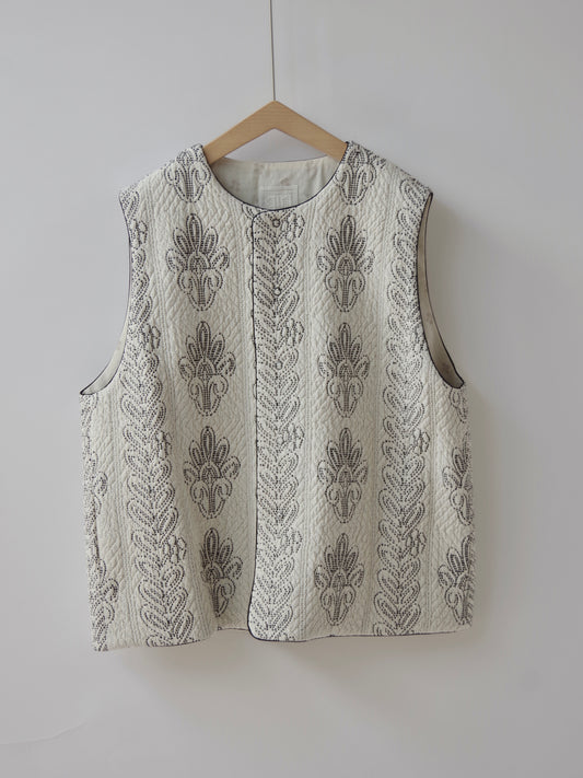 boutis jacquard ベスト ( 2color) |  qiri
