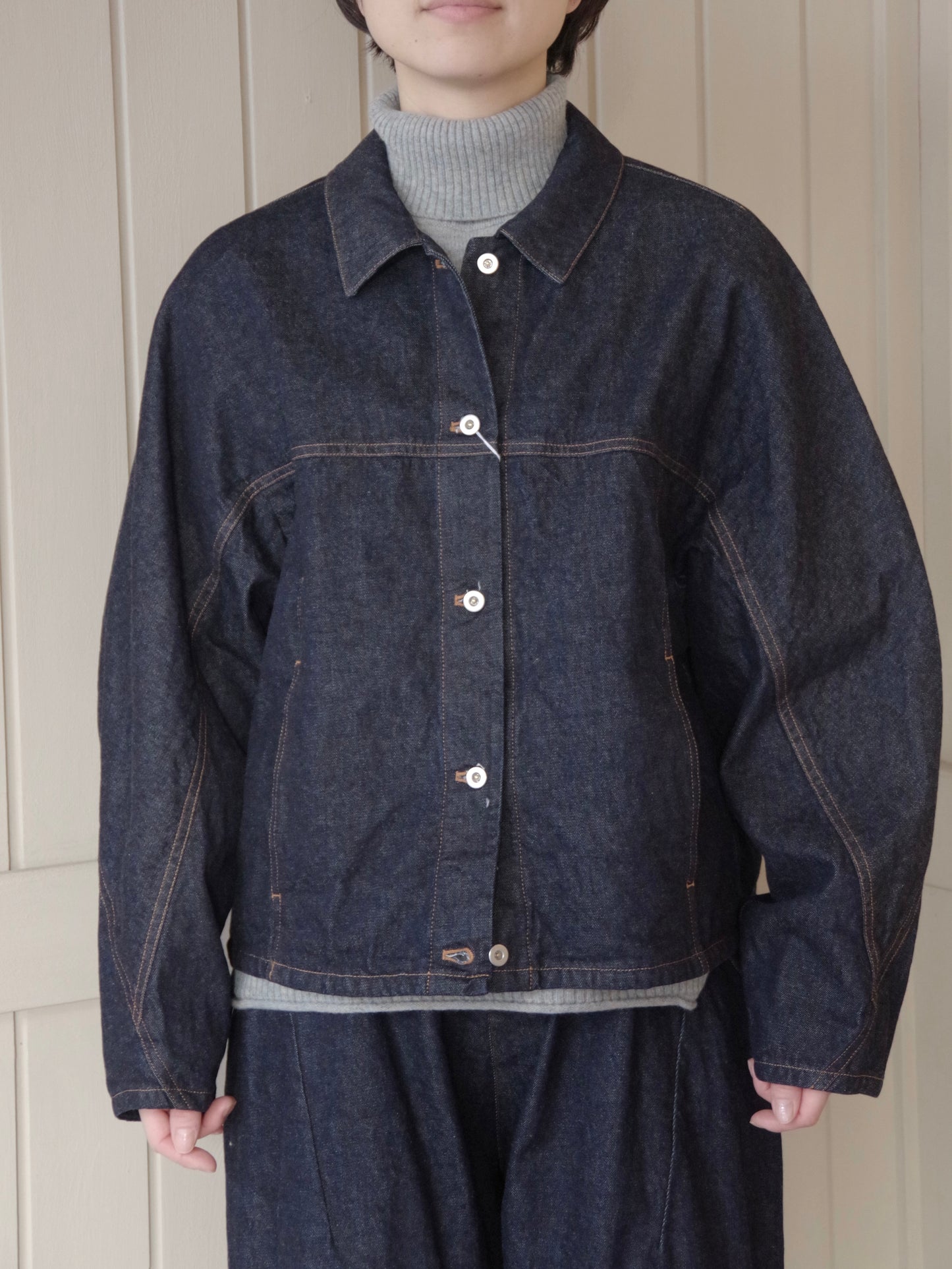 10oz denim cocoon ブルゾン | yuni