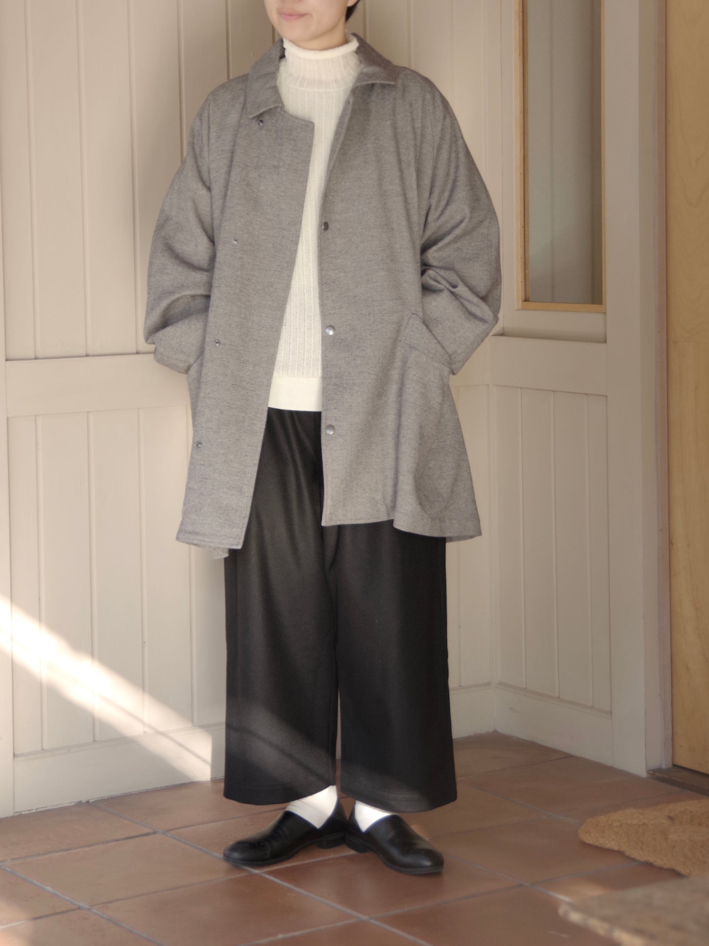 POP TWEED DOLMAN コート| buoy buoy