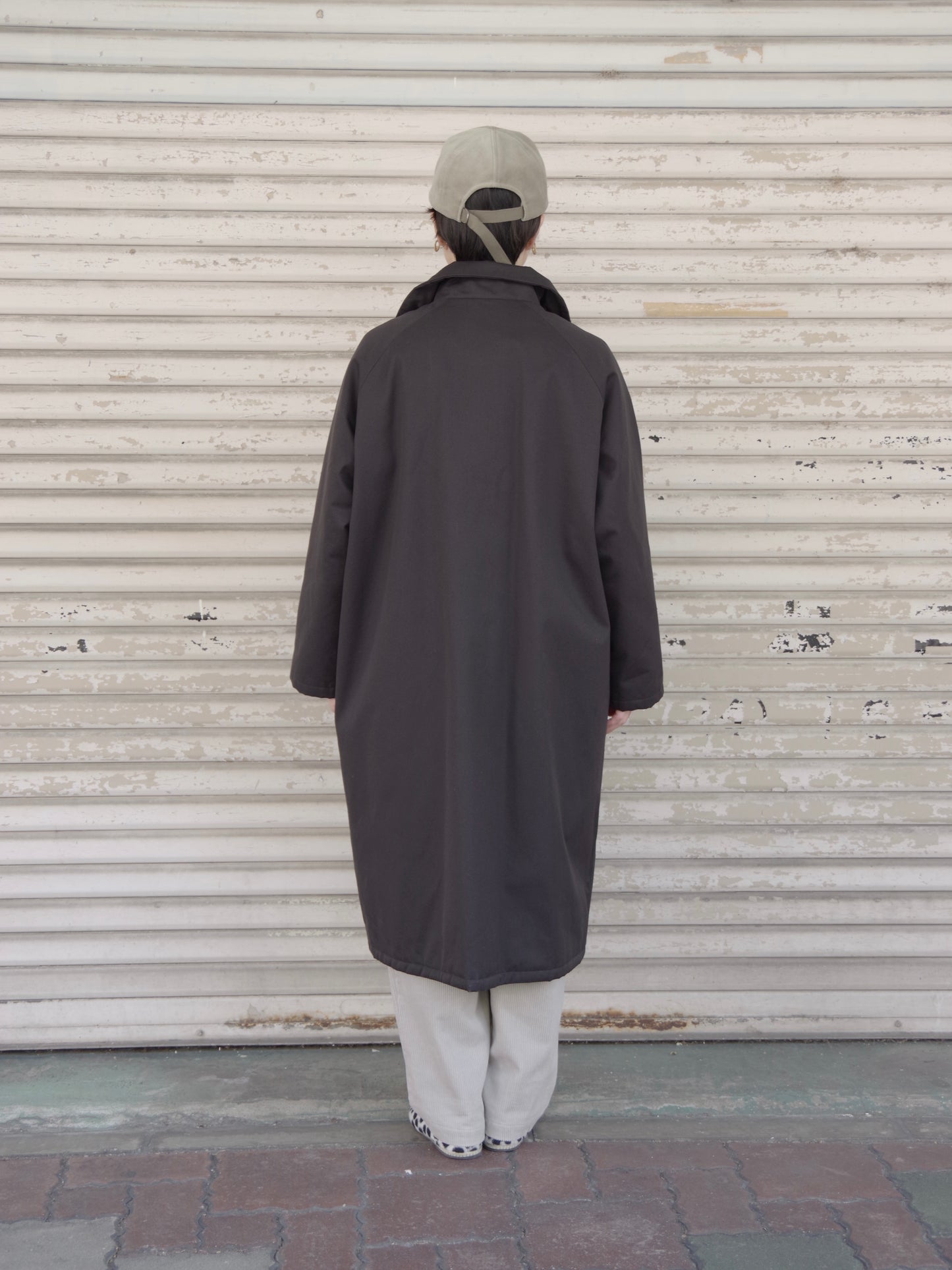 コットン中綿ロングコート | atelier naruse