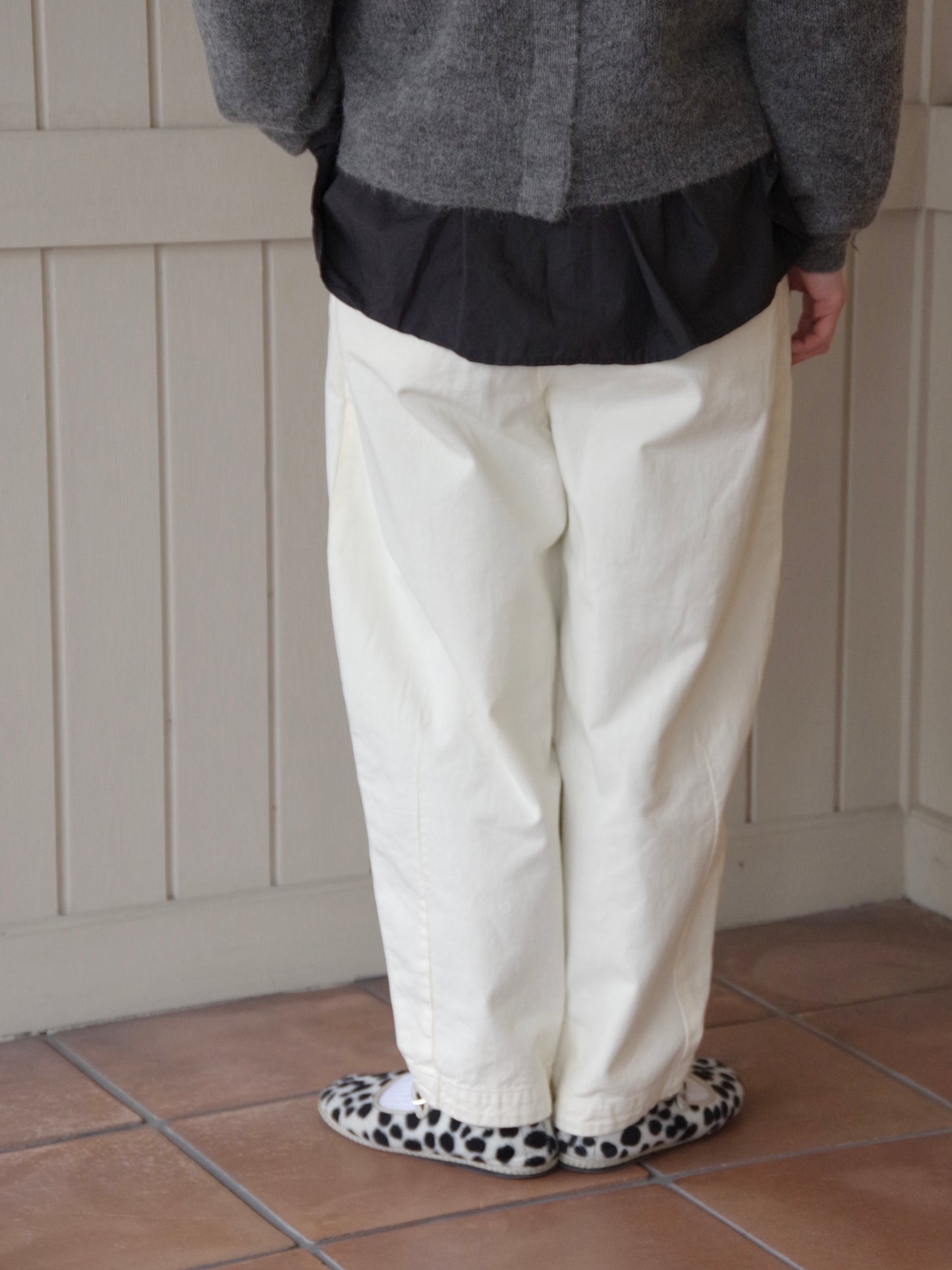 オーガニックコットンスラブイージーオーバルパンツ | Hands of creation