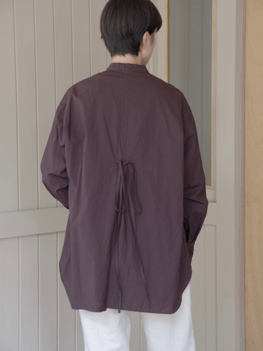 コットンキャッチワッシャーmoe sleeves バックリボン ブラウス ( 3 colors) | yuni