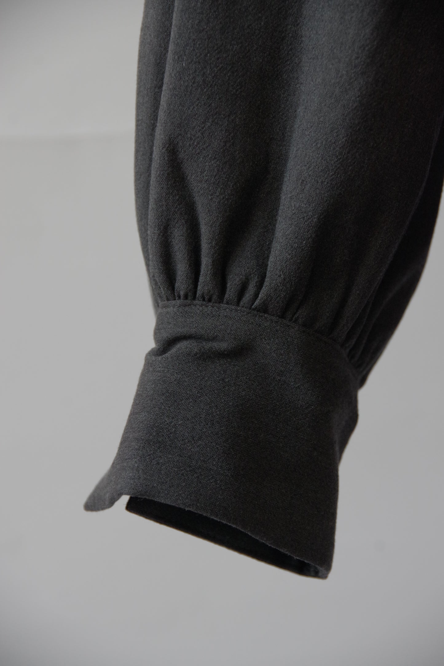 TINY FRILL COLLAR FILLING SHIRT JACKET | Gauze