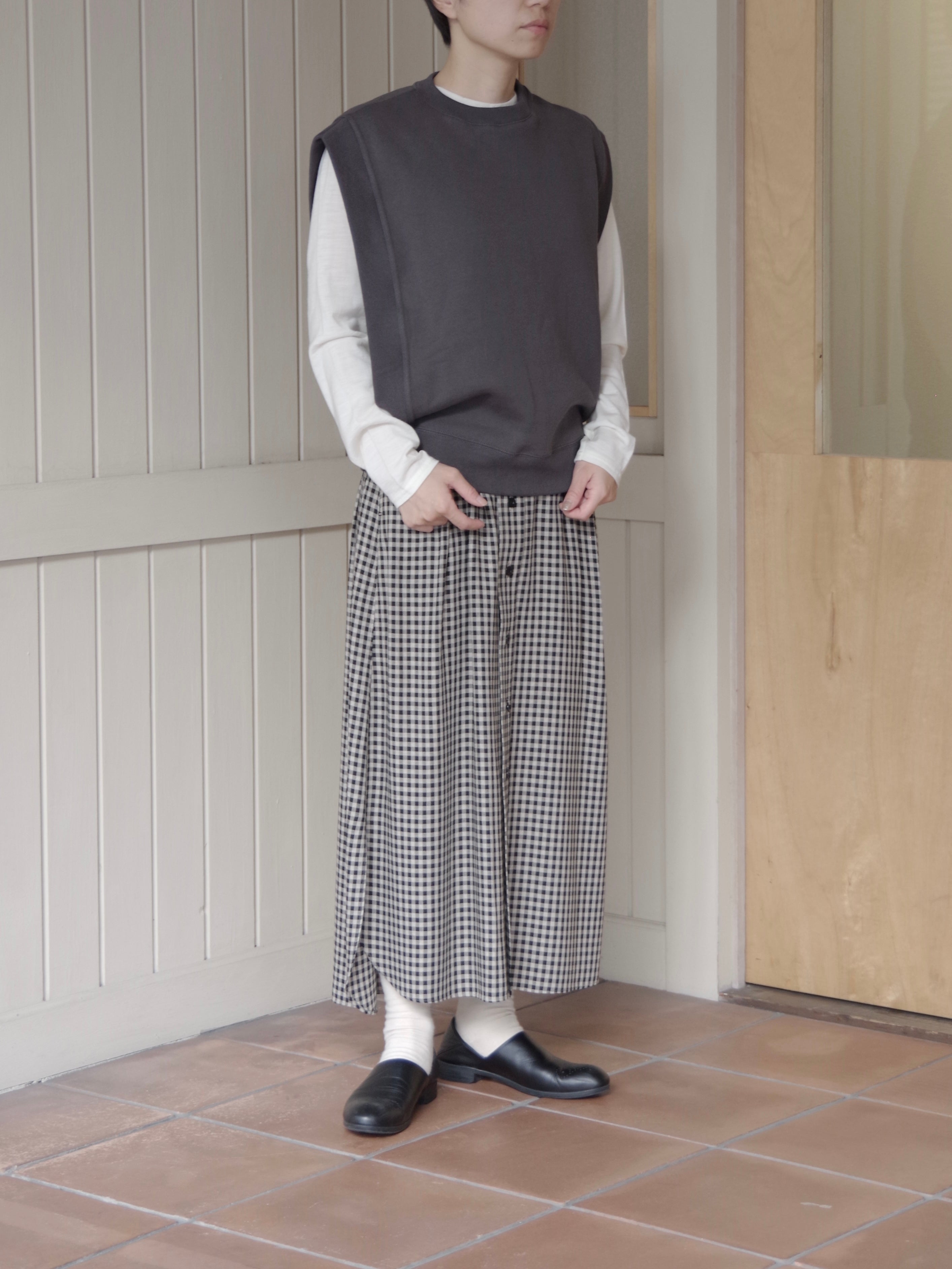 アズマ裏毛クルーネックベスト（2color) | HAVERSACK – おんど en no