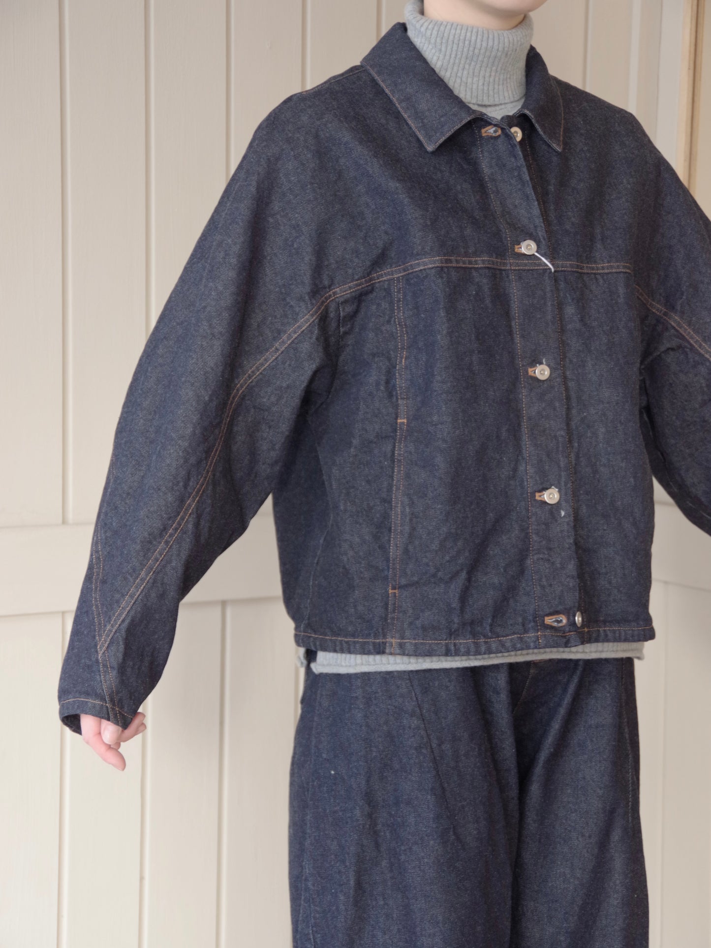 10oz denim cocoon ブルゾン | yuni