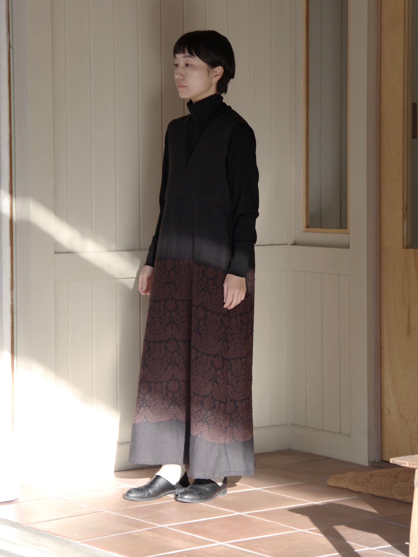 irasos embroidery ジャンパードレス | qiri