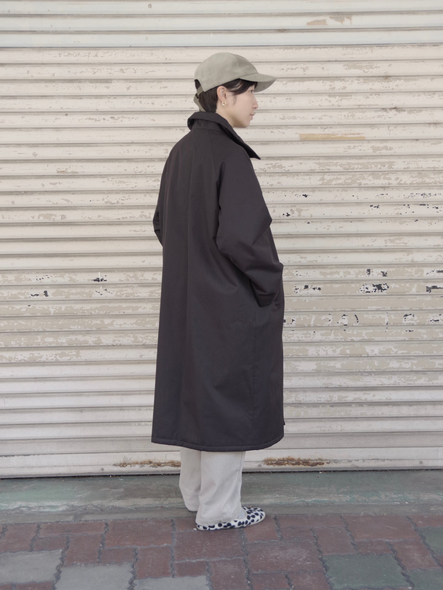 コットン中綿ロングコート | atelier naruse