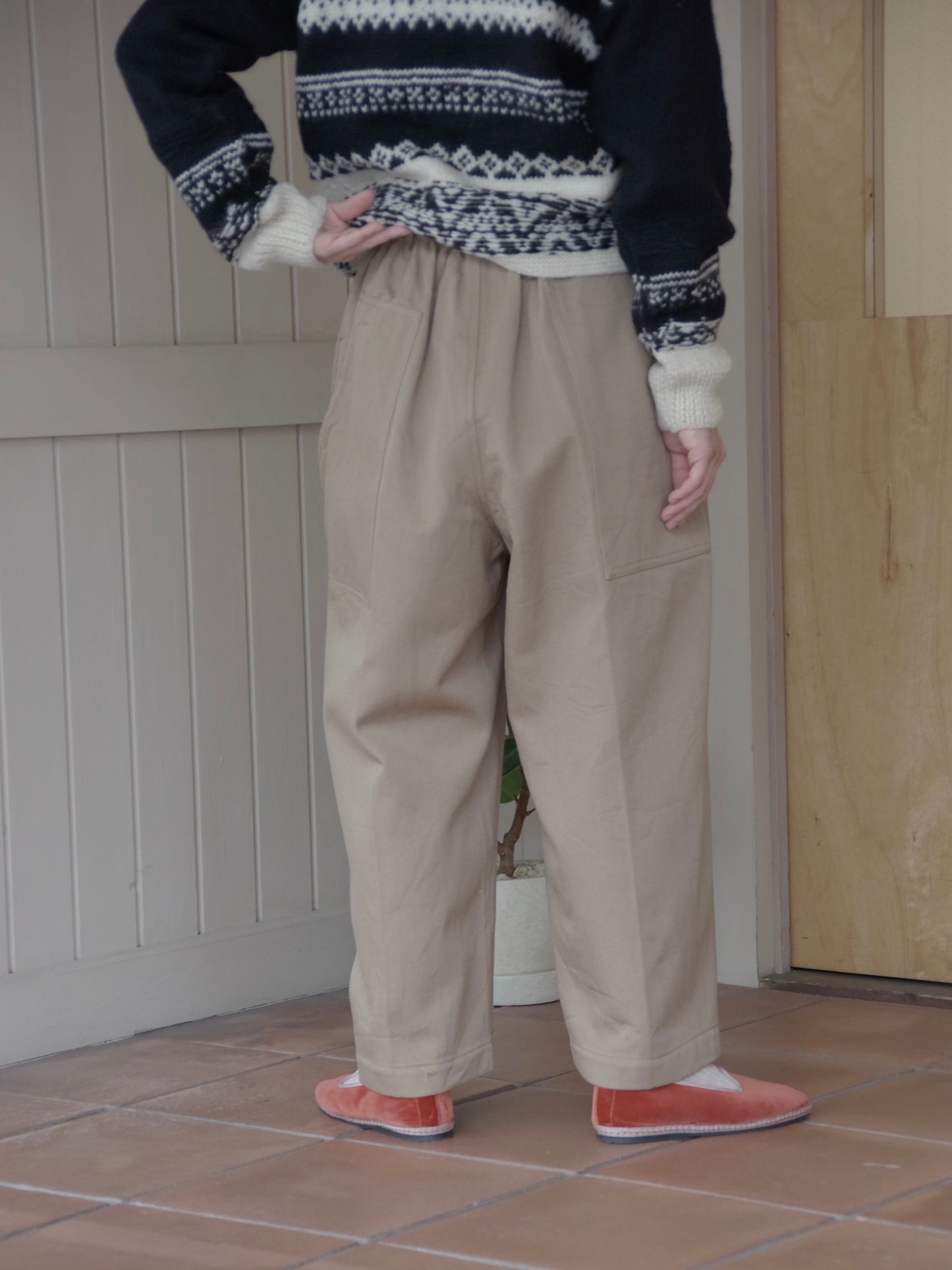 コットンウールツイル バックワードパンツ ( 2 color) | koton