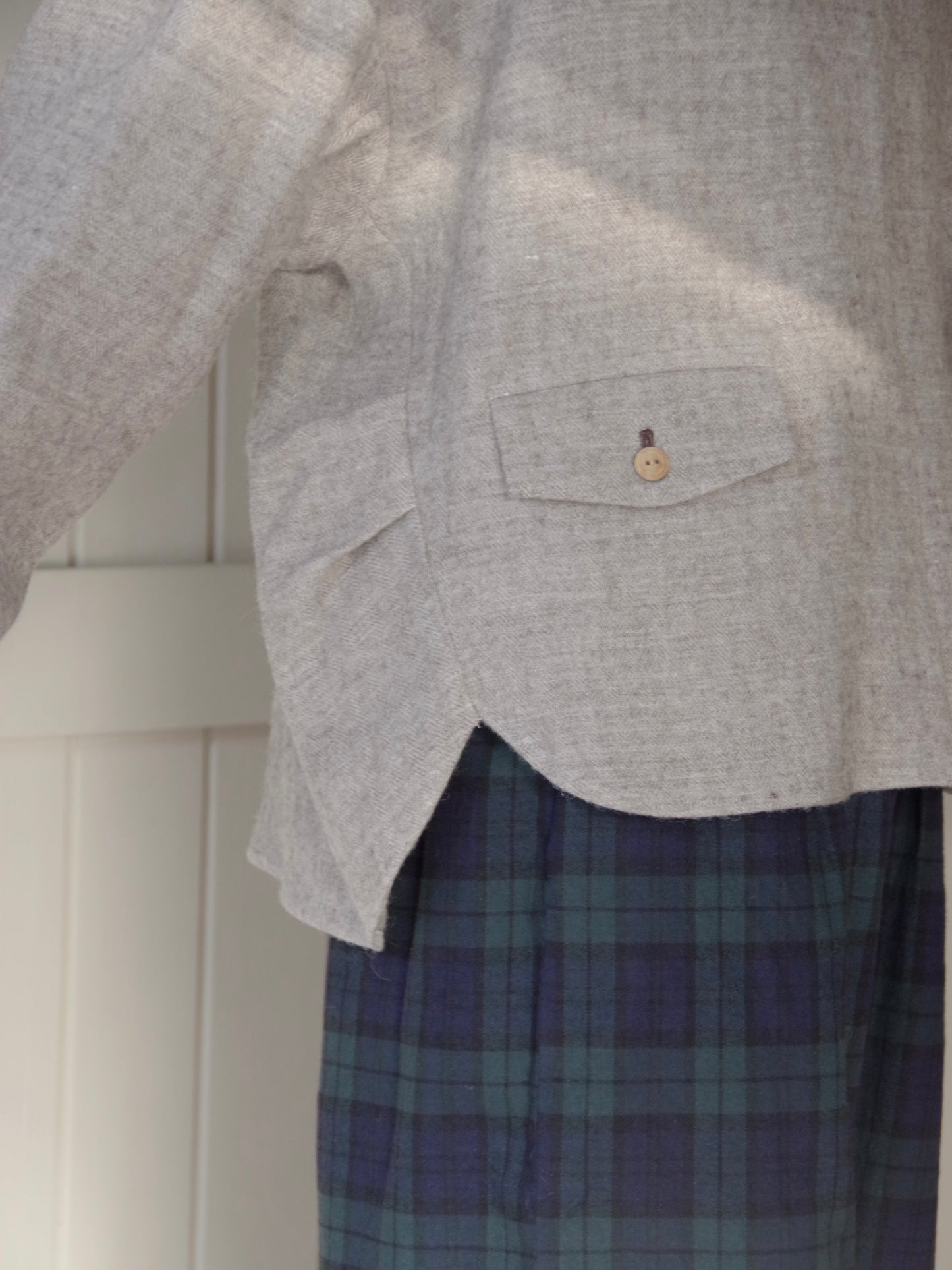 shetland wool linen smock | atelier naruse