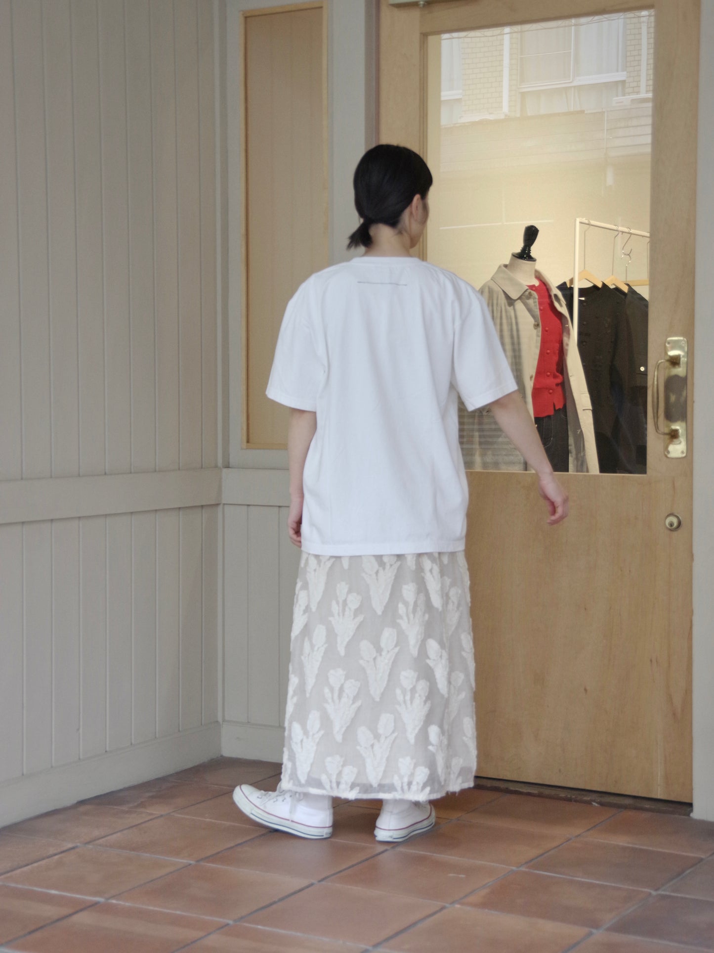 製品染めロゴプリント BIG Tシャツ | iki