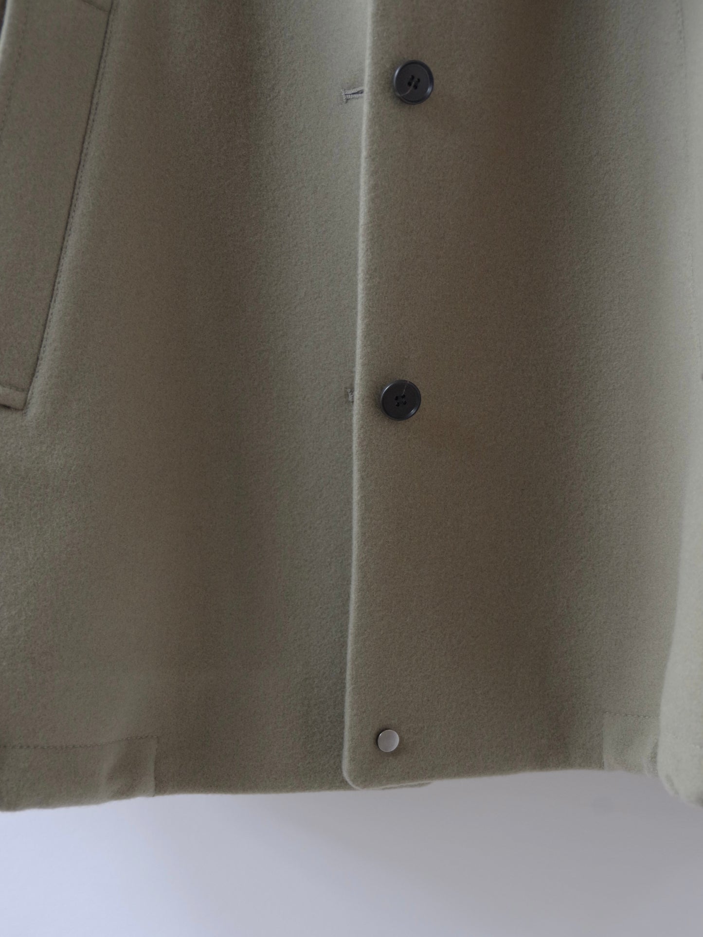 W/super100 bottleneck drawstrings hem コート