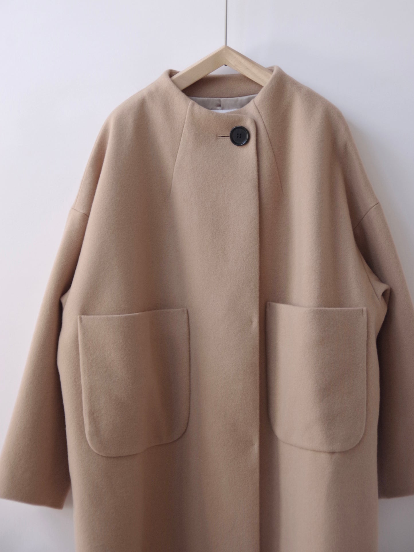 ROUND NECK COAT  ( 2 color) | SI-HIRAI