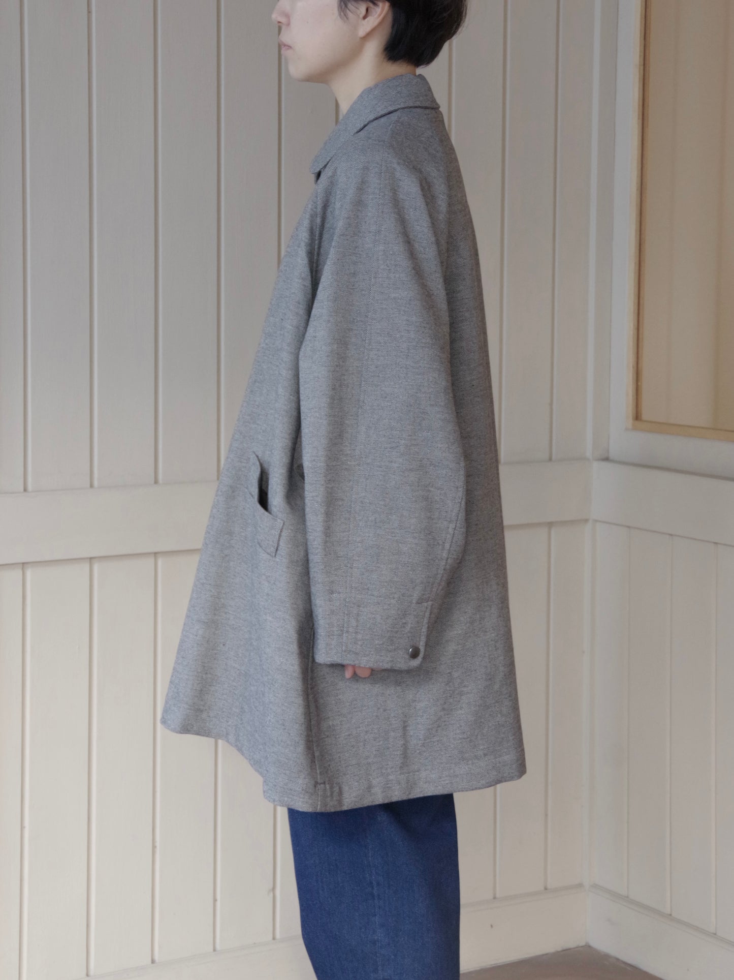 POP TWEED DOLMAN コート| buoy buoy