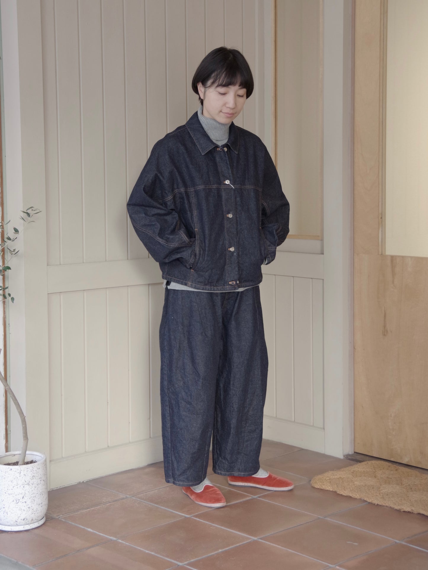 10oz denim cocoon ブルゾン | yuni