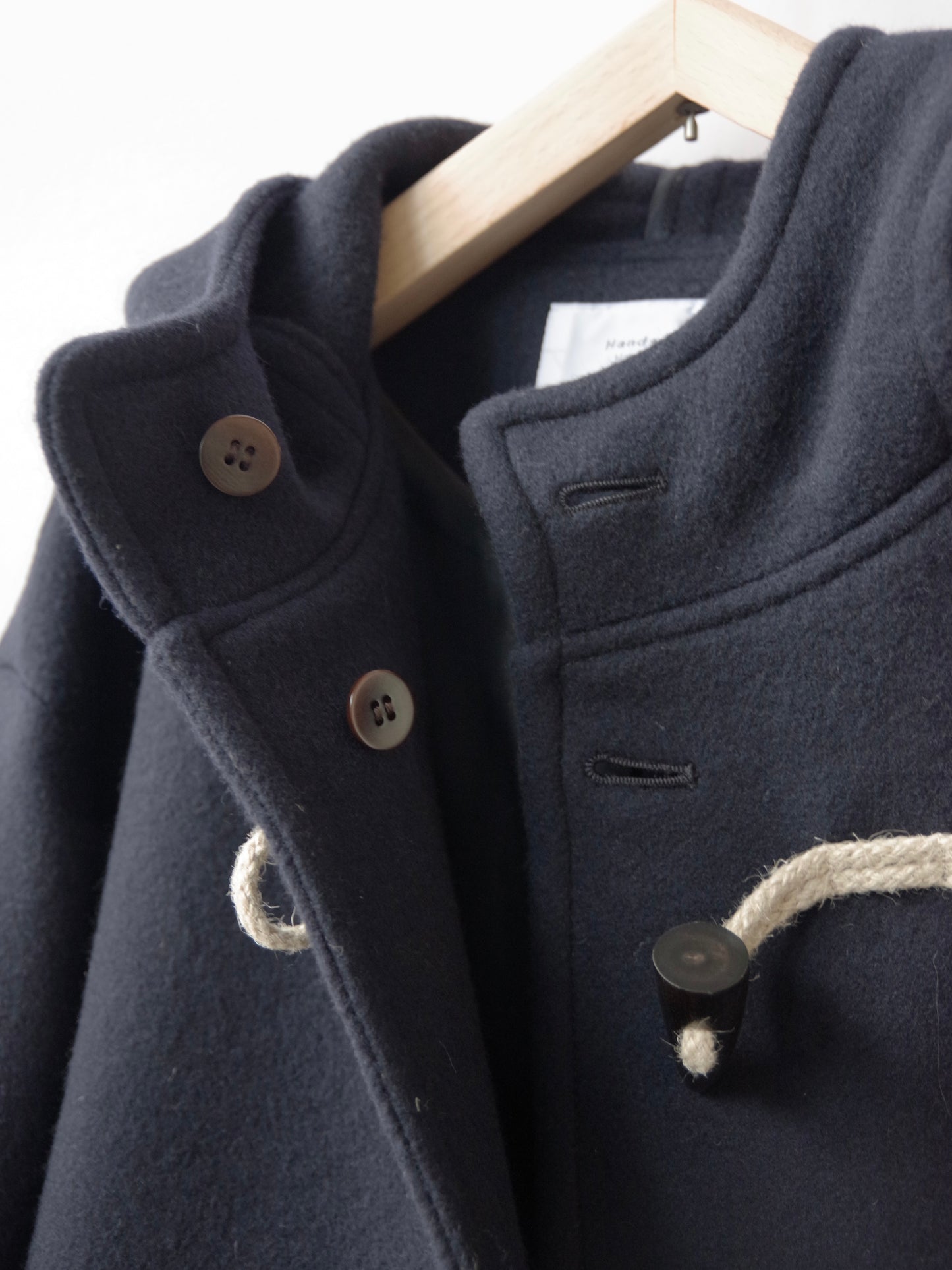 super110's二重織ビーバーショートダッフルコート | Hands of creation